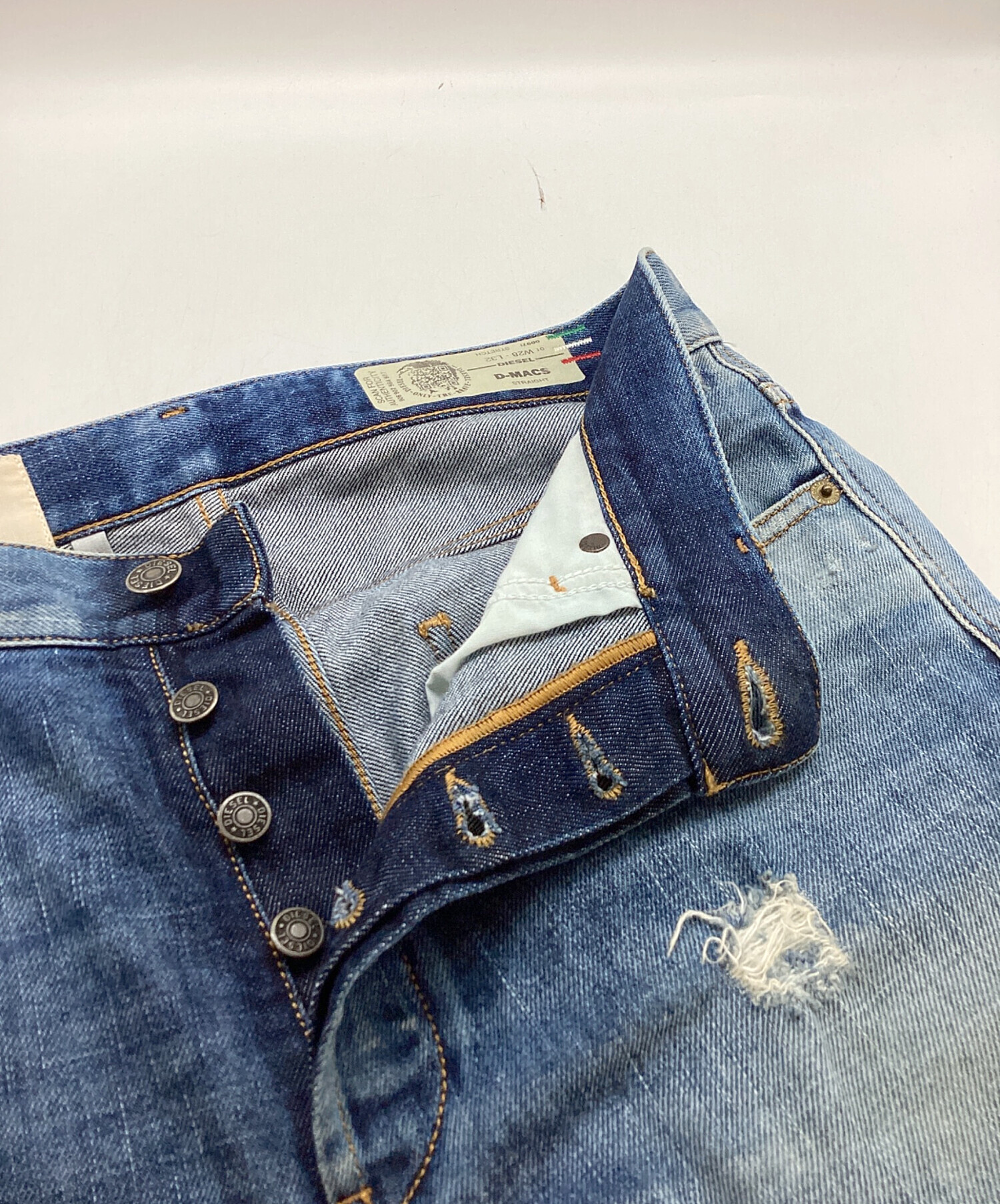 中古・古着通販】DIESEL (ディーゼル) D-MACS ダメージ加工デニム
