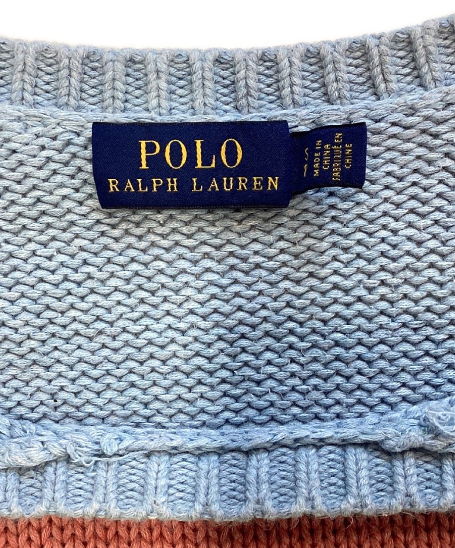 Polo Ralph Lauren☆半袖コットンニット 中古・古着通販】POLO RALPH LAUREN (ポロ・ラルフローレン) MULTI