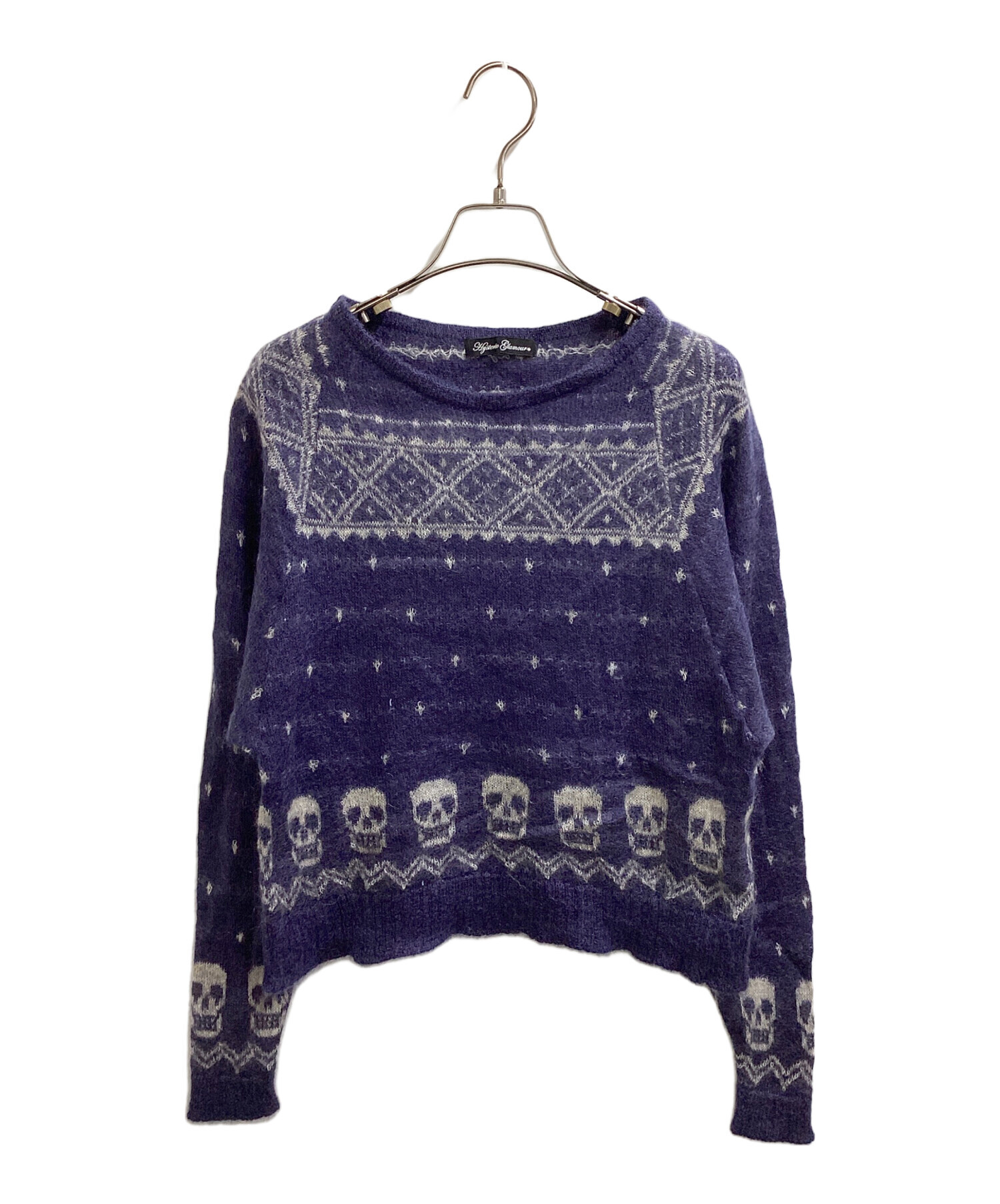 HYSTERIC GLAMOUR スカル モヘアニット 薄手 中古・古着通販】Hysteric Glamour (ヒステリックグラマー) スカル柄