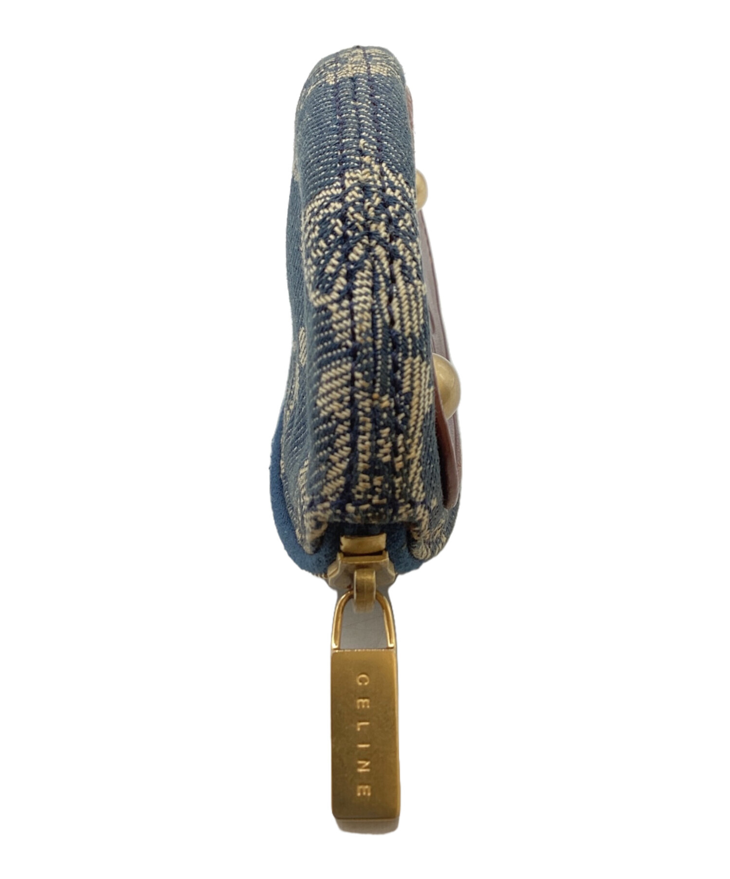 中古・古着通販】CELINE (セリーヌ) マカダム柄デニムコインケース