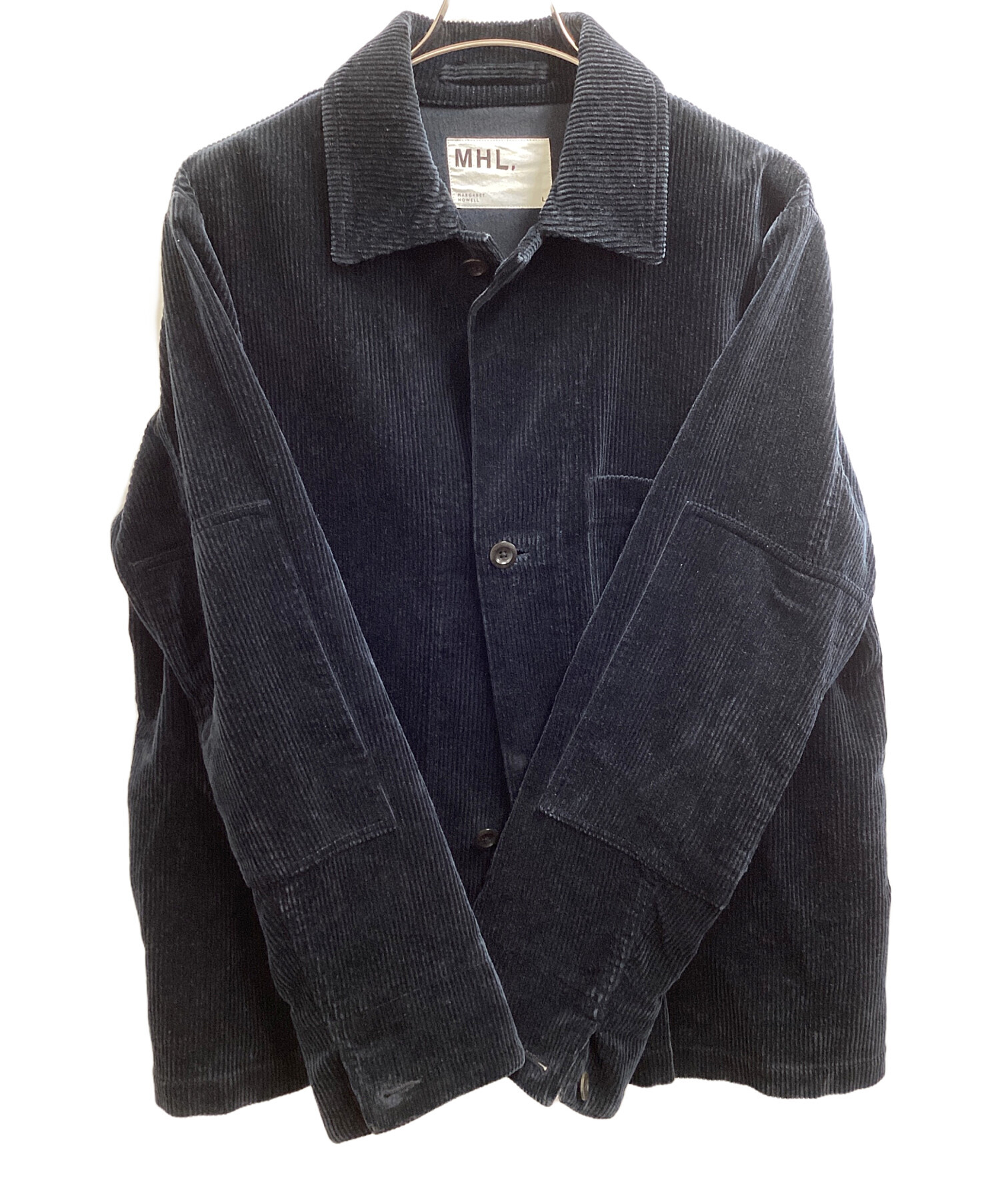【美品】MHL. 595-4225509 黒ジャケット サイズⅡ 中古・古着通販】MHL (マーガレットハウエル) HEAVY CORDUROY JACKET