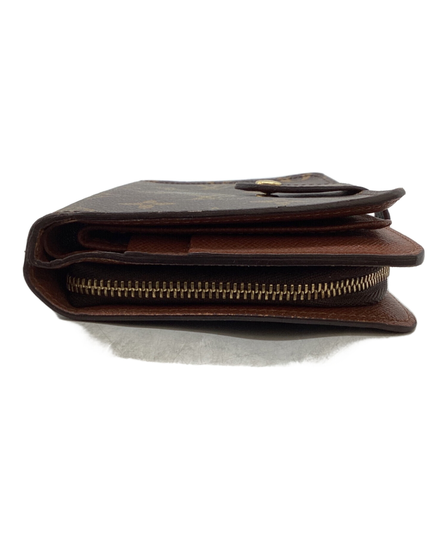 Louis Vuitton パピエジップ　二つ折り財布 ダークブラウン 中古・古着通販】LOUIS VUITTON (ルイ ヴィトン) 2つ折り財布 / M61207