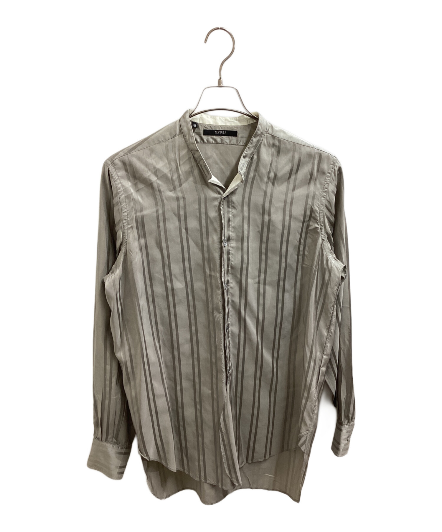中古・古着通販】GUCCI (グッチ) プルオーバーシルクシャツ 110086