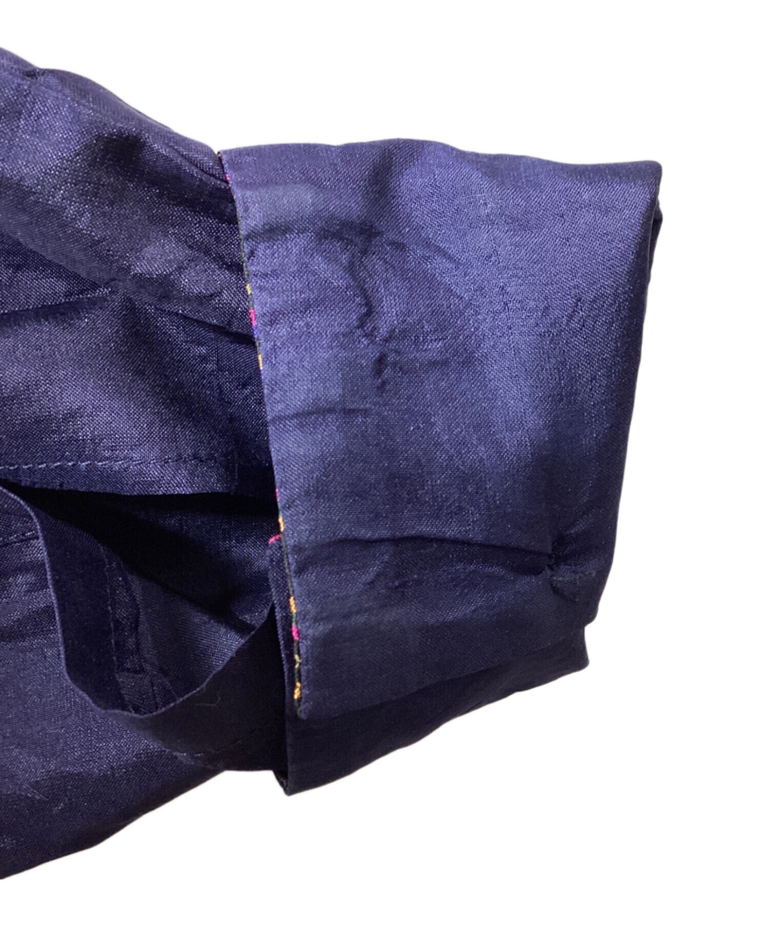 中古・古着通販】ETRO (エトロ) シルクシャツ ネイビー サイズ:40 