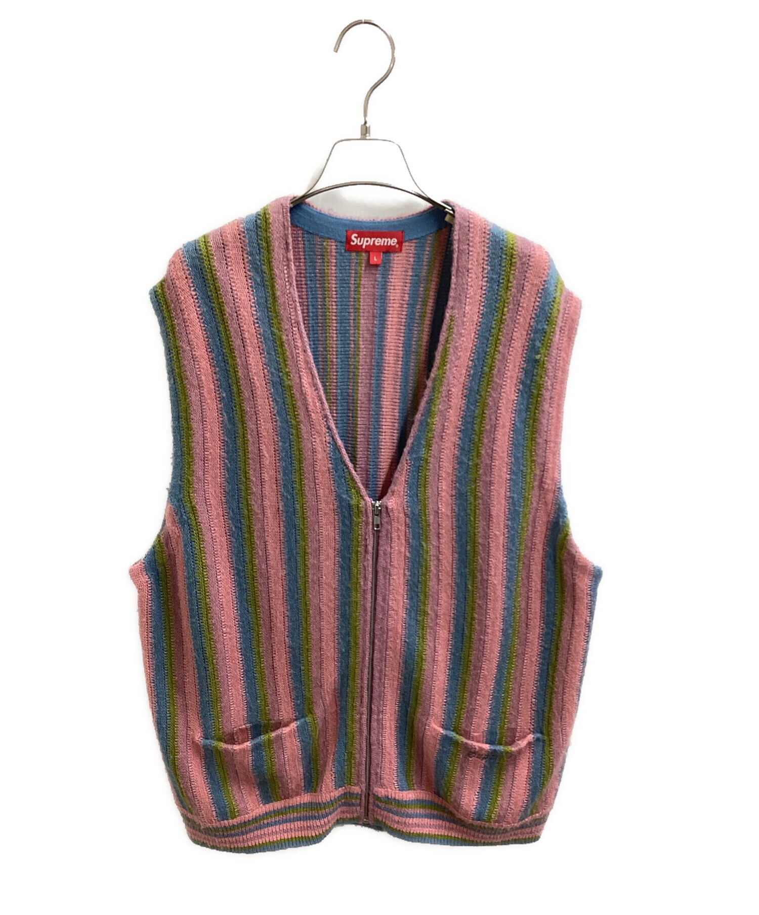 トップス Supreme Stripe Sweater Vest XL 中古・古着通販】Supreme (シュプリーム) stripe sweater vest