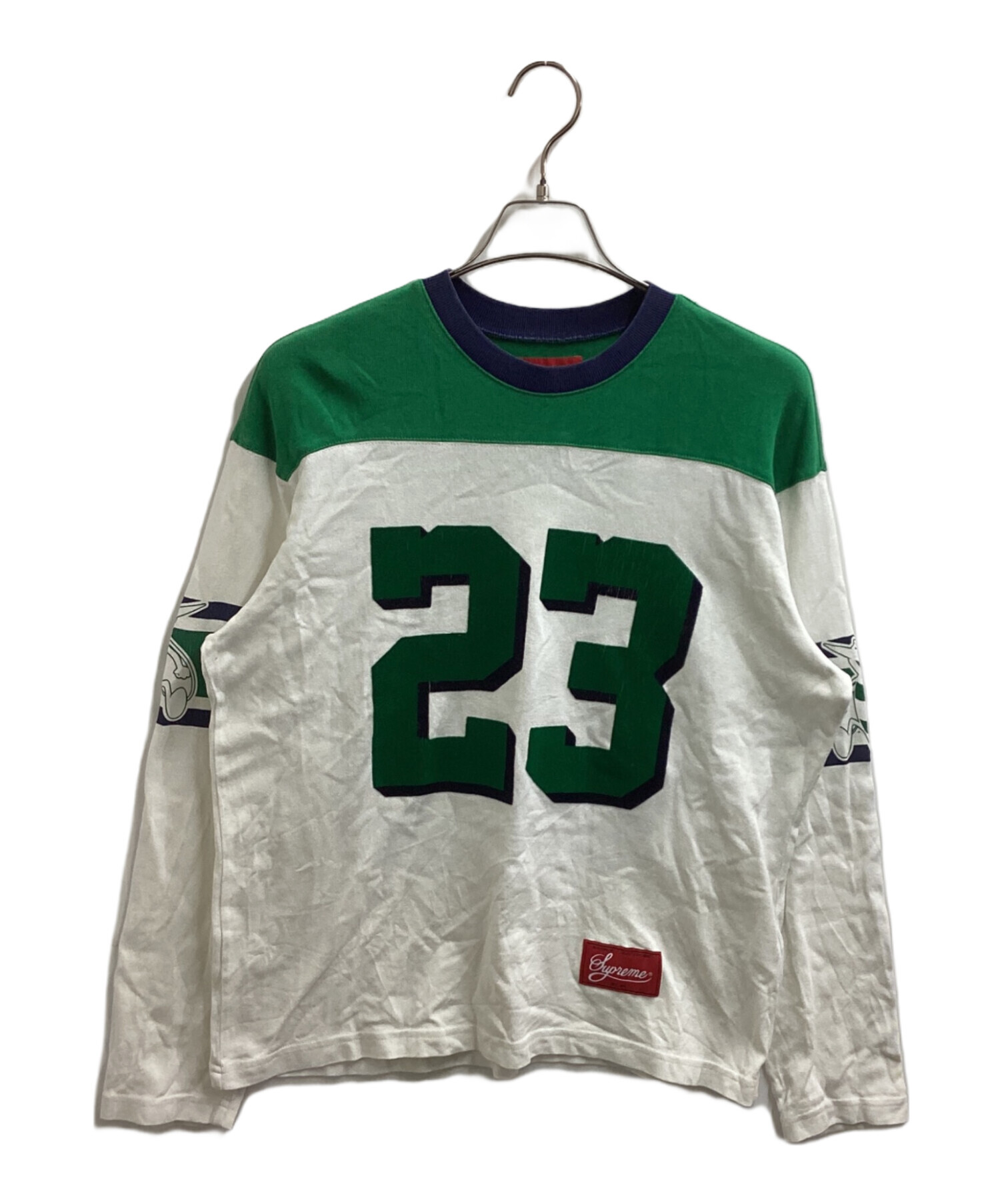 Supreme シュプリーム　フットボールシャツ　Lサイズ 中古・古着通販】Supreme (シュプリーム) Bumblebee L/S Football Top