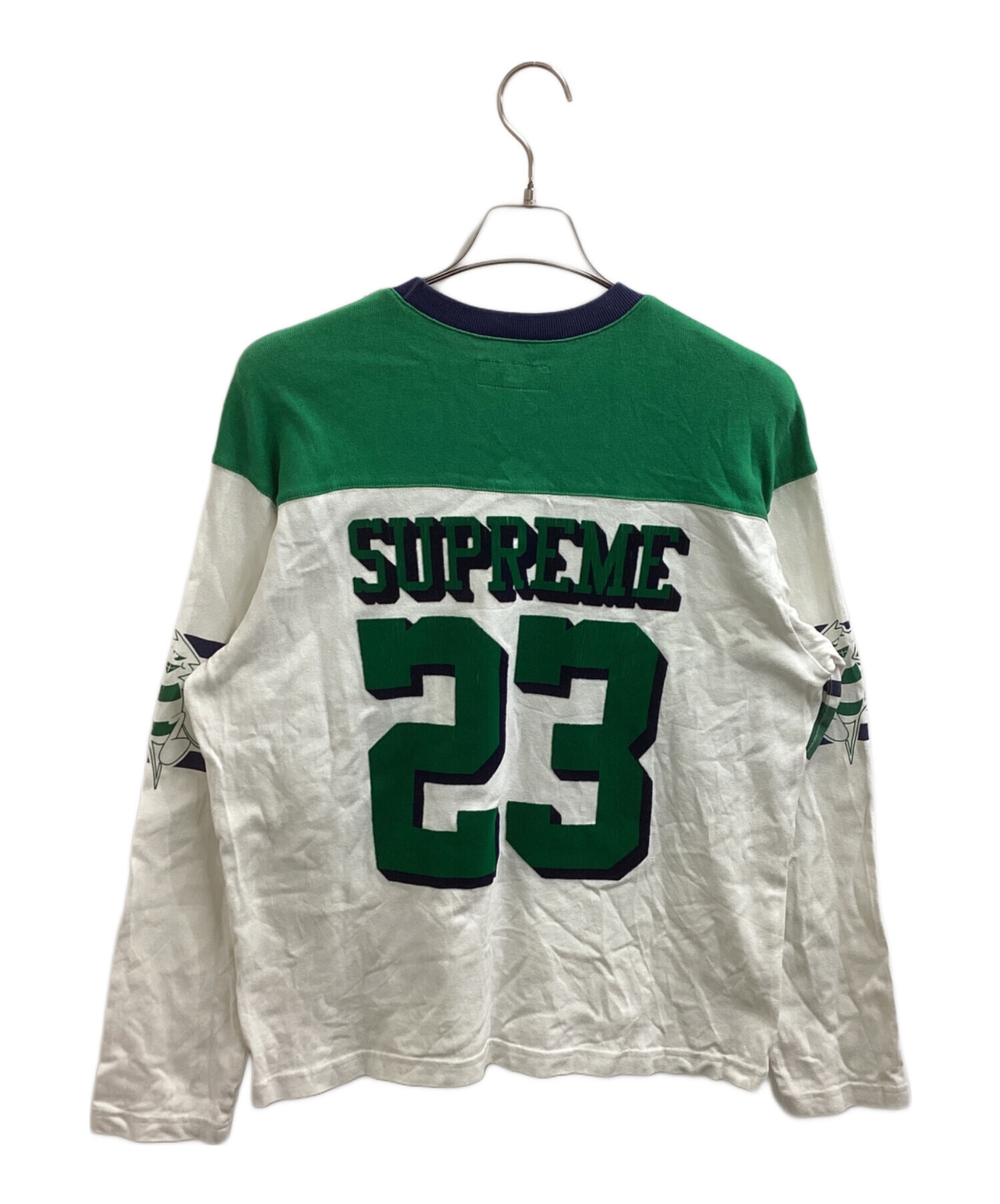 Supreme シュプリーム　フットボールシャツ　Lサイズ 中古・古着通販】Supreme (シュプリーム) Bumblebee L/S Football Top