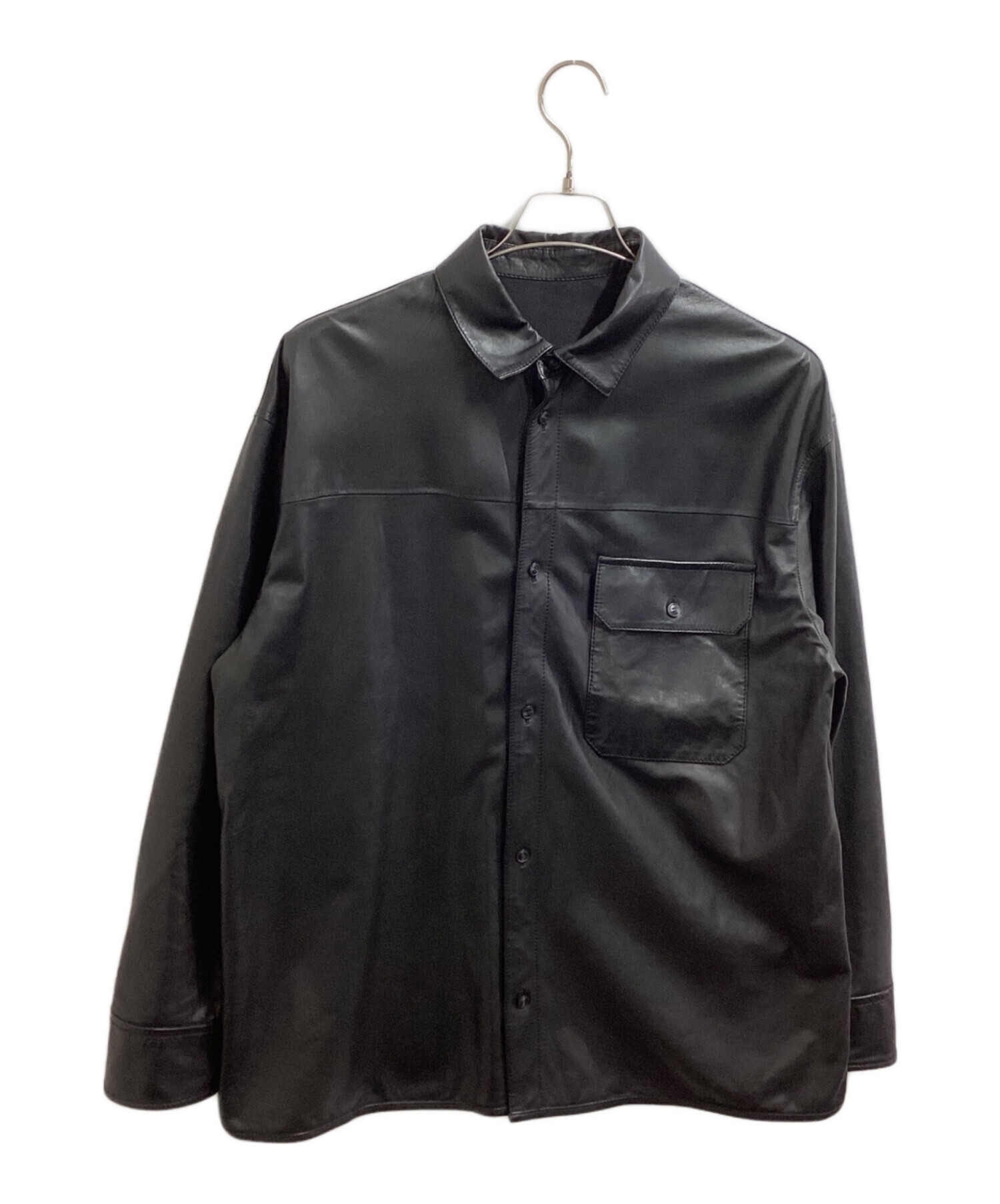 EMPORIO ARMANI エンポリオアルマーニ ブラウス M 紺 【古着】【中古】【送料無料】 EMPORIO ARMANI - EMPORIO ARMANI エンポリオアルマーニ ブラウス M 紺