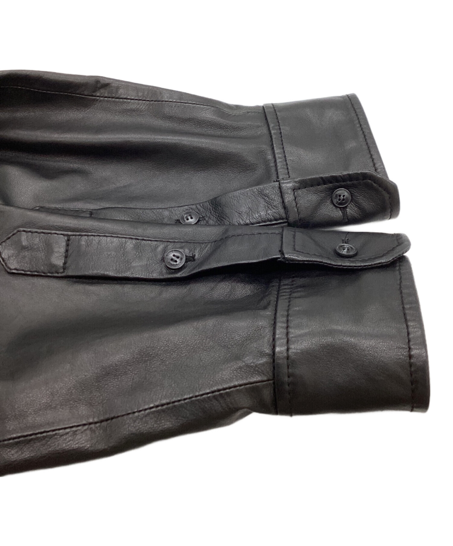 中古・古着通販】EMPORIO ARMANI (エンポリオ アルマーニ) ラムレザー