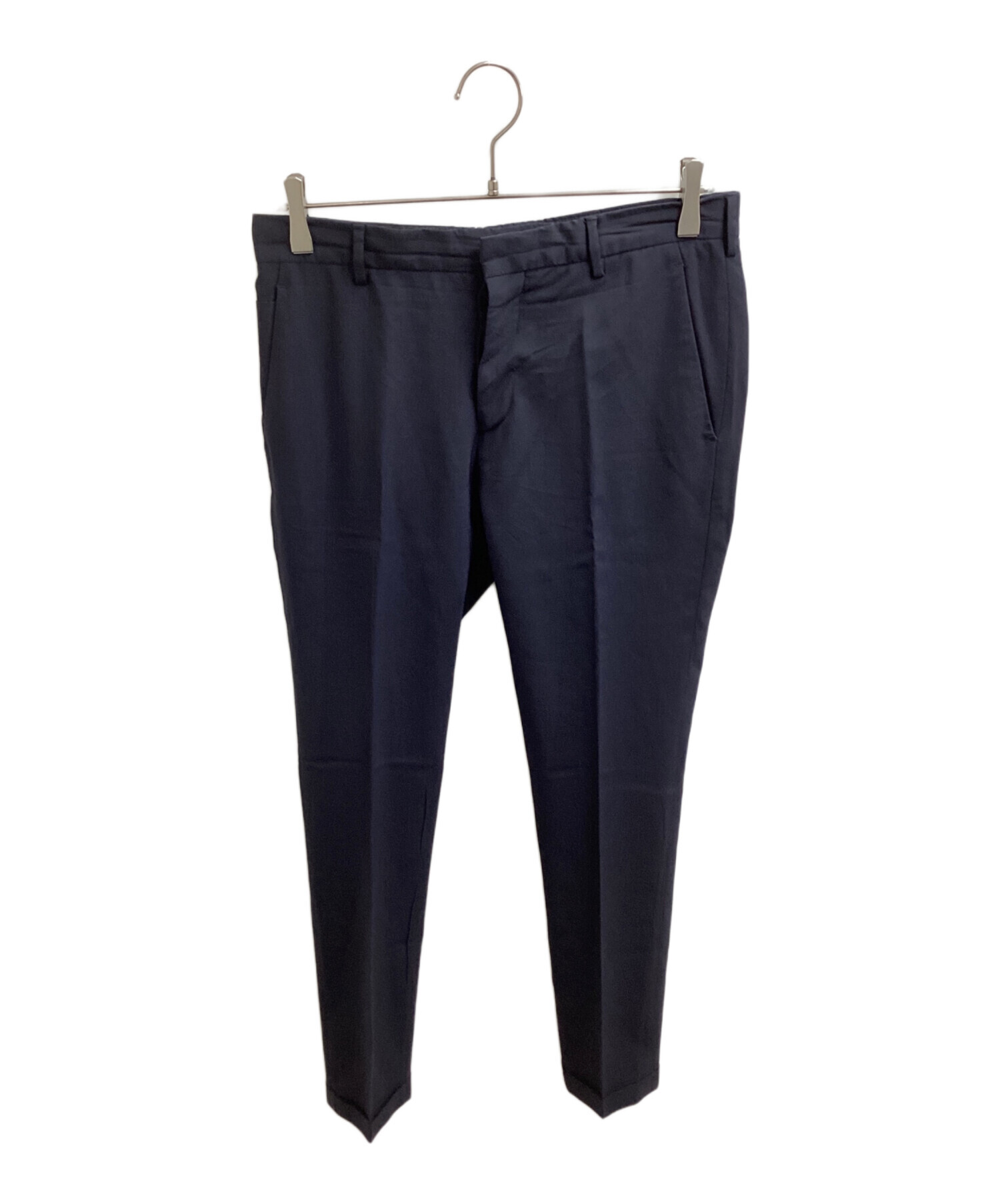 PRADA スラックス ネイビー パイピング 中古・古着通販】PRADA (プラダ) スラックス ネイビー サイズ:46