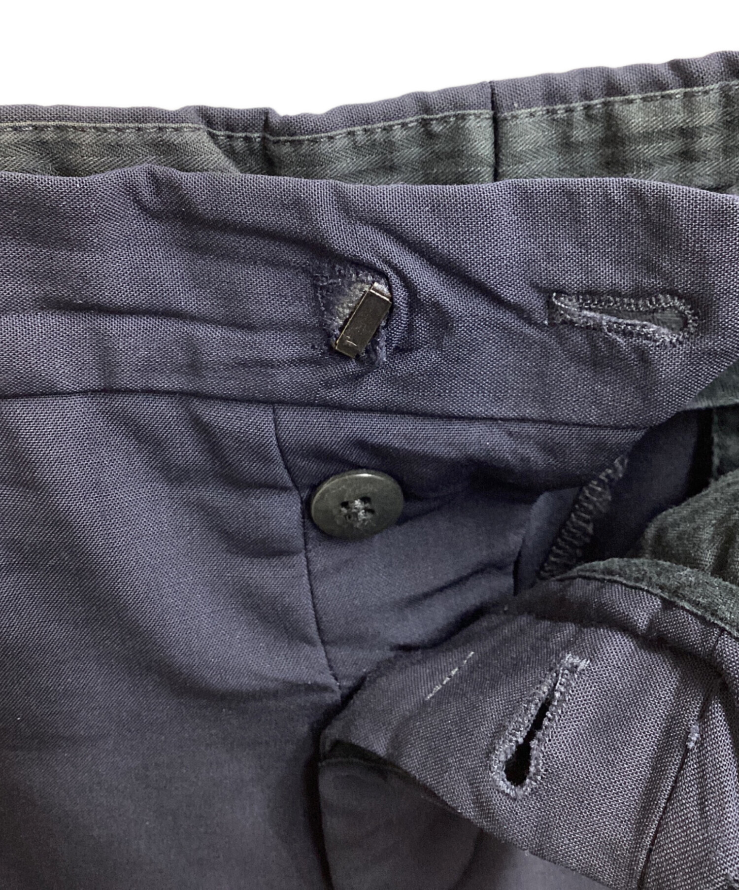 中古・古着通販】PRADA (プラダ) スラックス ネイビー サイズ:46