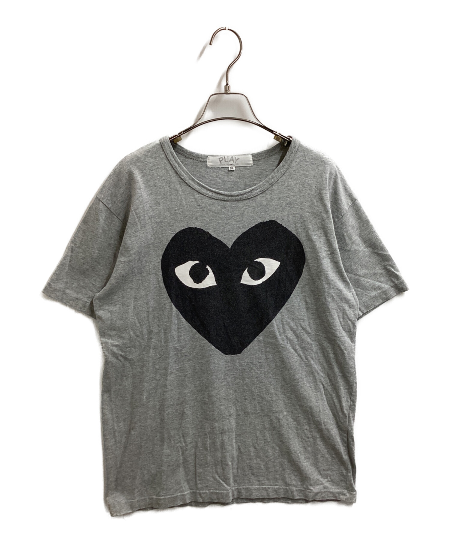 PLAY COMME des GARÇONS Tシャツ グレー XL 中古・古着通販】PLAY COMME des GARCONS (プレイコムデギャルソン) T