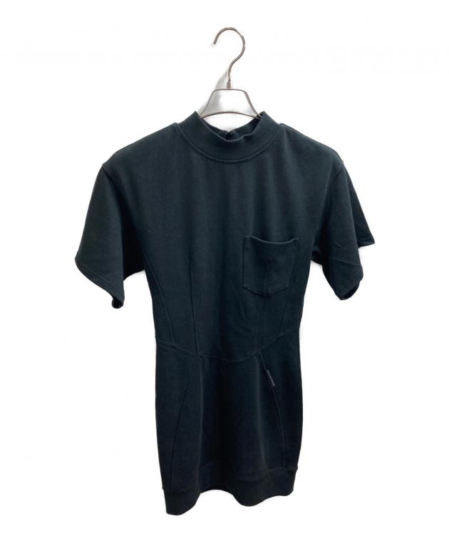 アレキサンダーワンブラックハイネックタイトミニワンピース 中古・古着通販】ALEXANDER WANG (アレキサンダー・ワン) タイト