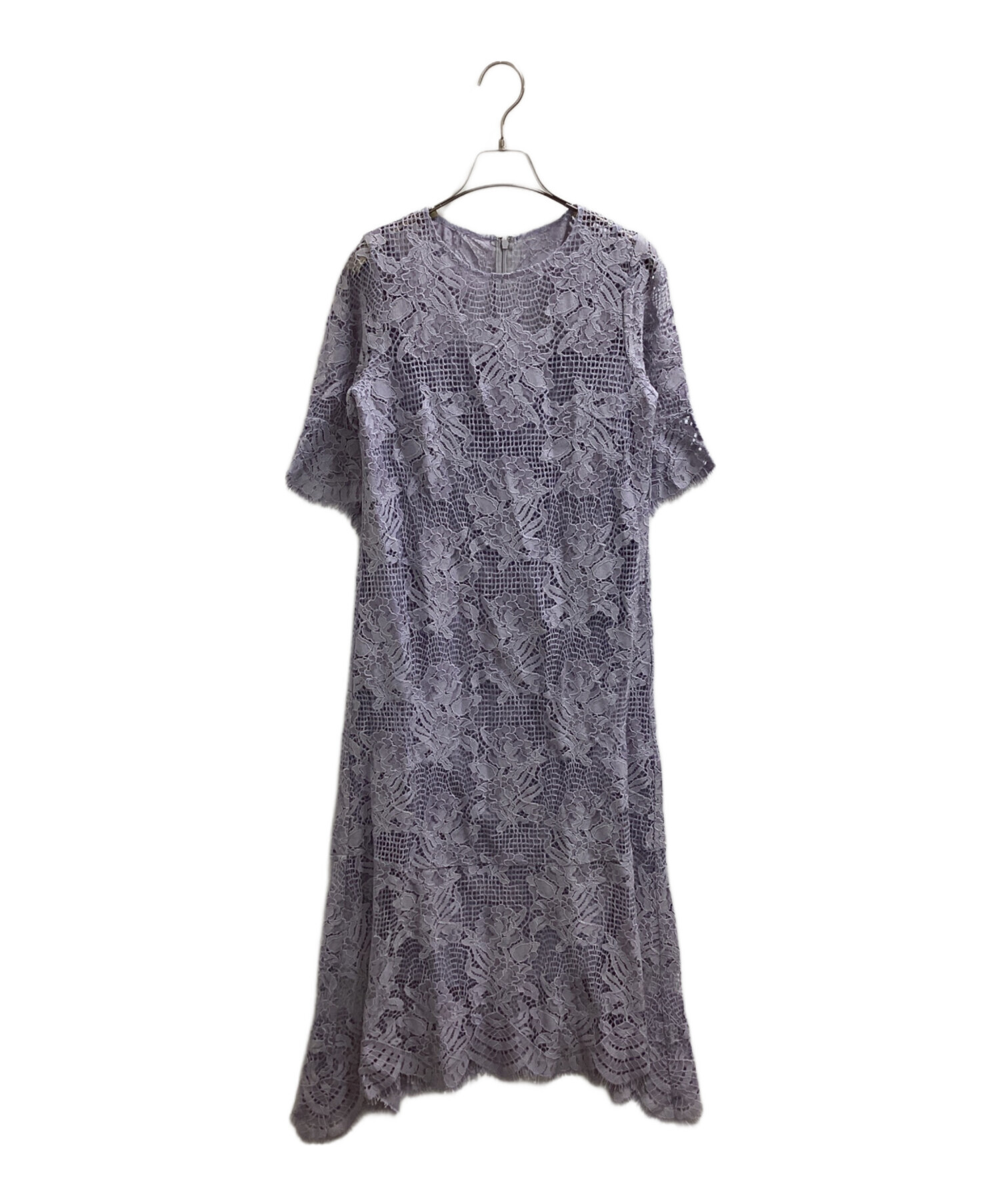 グレースクラス 24AW キカフラワープリーツドレス ワンピース 36