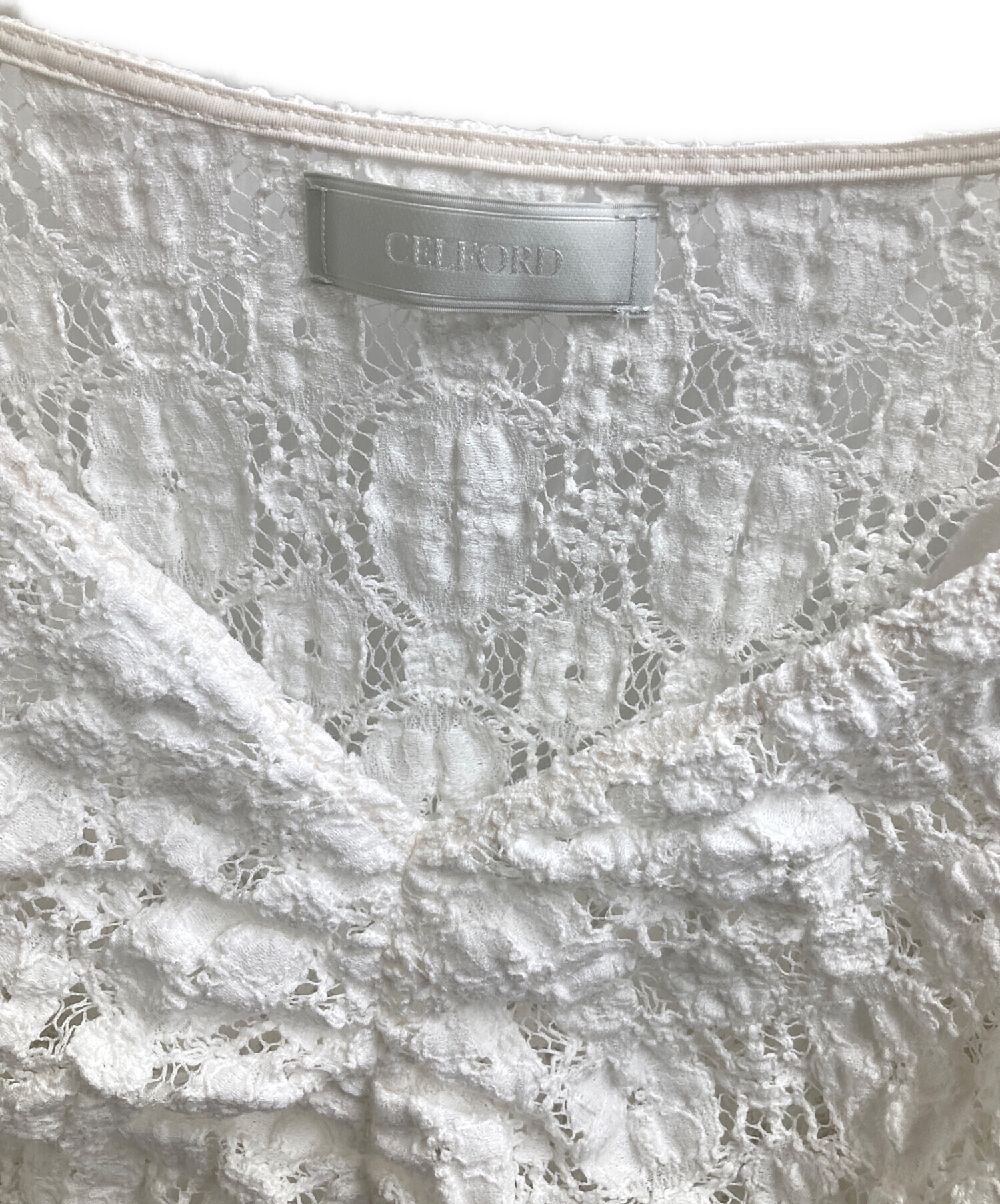 中古・古着通販】CELFORD (セルフォード) RASCHEL LACE CUT TOPS