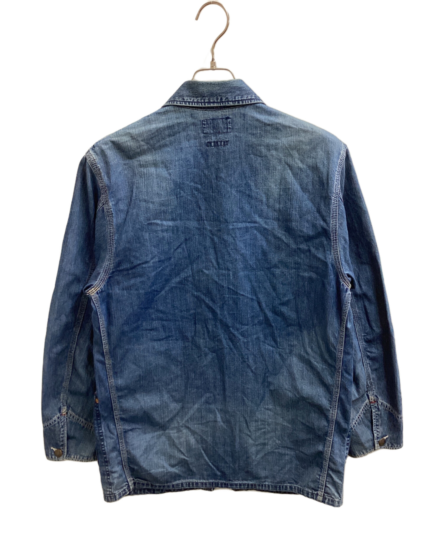 定番　BLUE BLUE デニムカバーオール　ブルーブルー　インディゴ 中古・古着通販】BLUE BLUE (ブルーブルー) デニムカバーオール