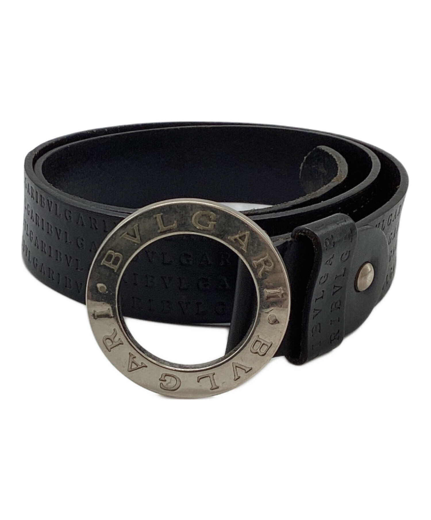 中古・古着通販】BVLGARI (ブルガリ) レザーベルト ブラック｜ブランド