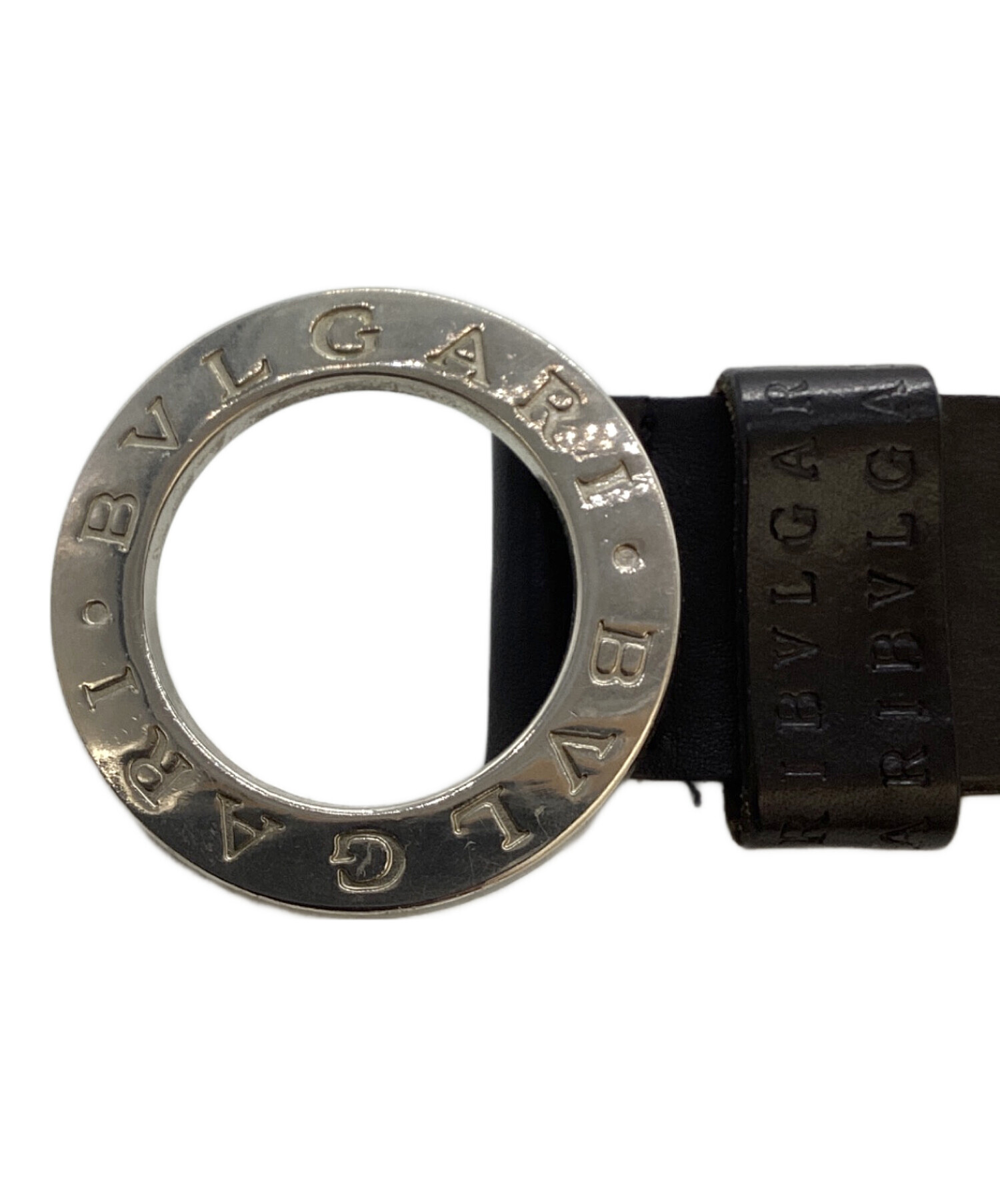 中古・古着通販】BVLGARI (ブルガリ) レザーベルト ブラック｜ブランド