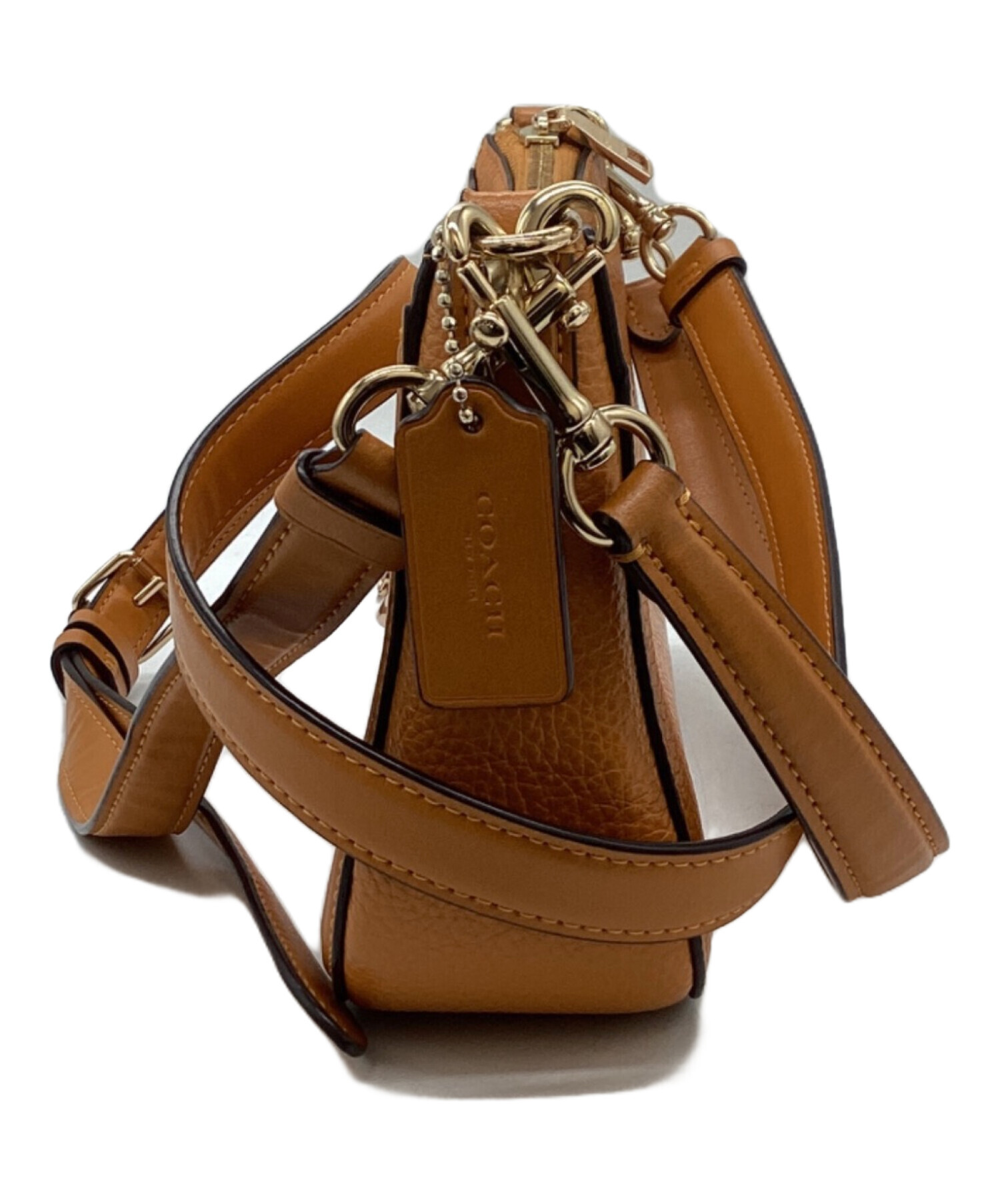 中古・古着通販】COACH (コーチ) ショルダーバッグ ブラウン｜ブランド 