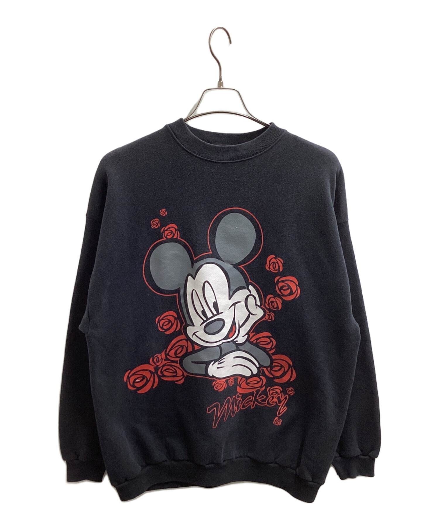 90s ディズニー USA製 スウェット 3XL 黒 大判ミッキー 8183B 中古・古着通販】MICKEY UNLIMITED (ミッキー アンリミテッド) 90s