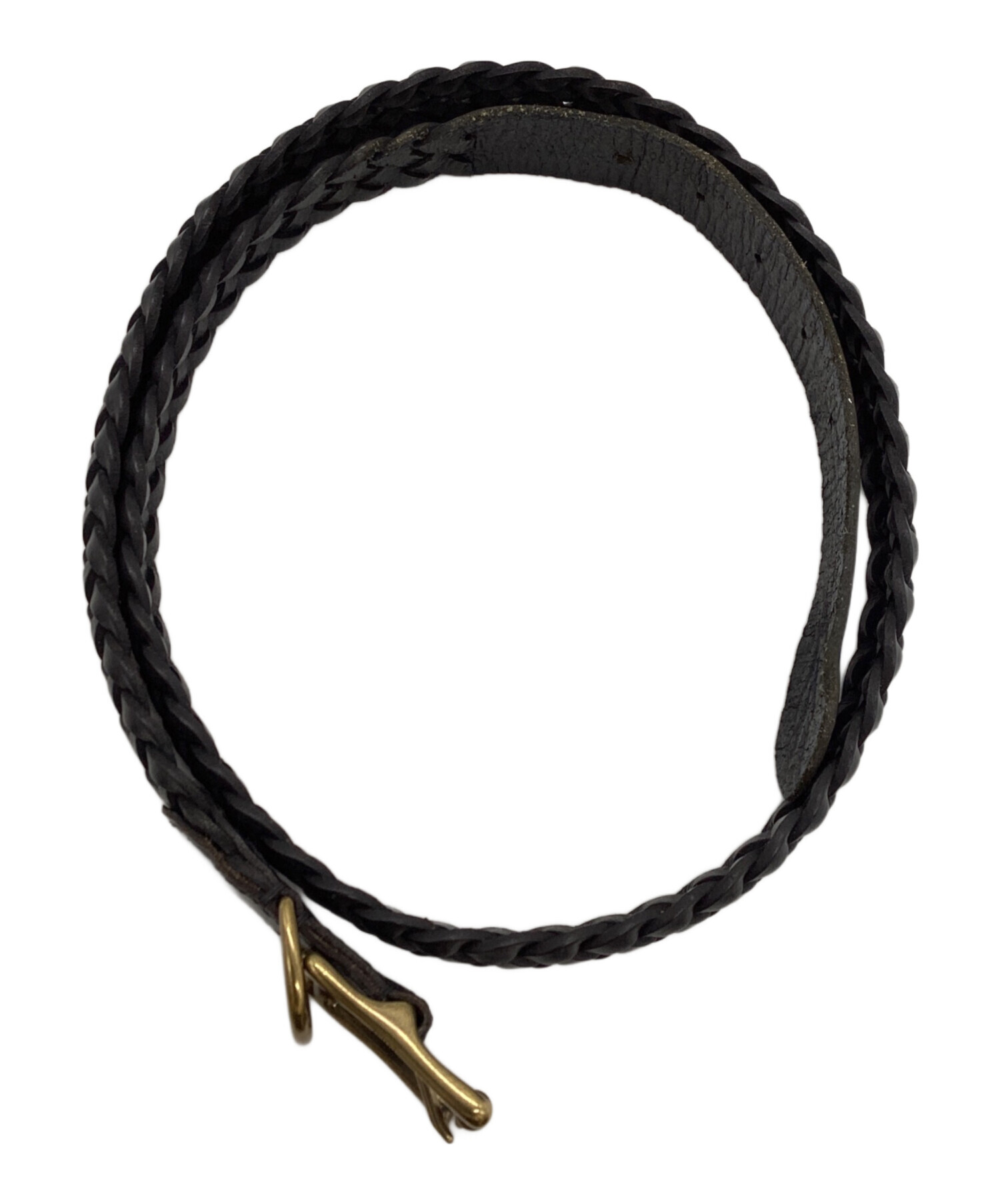 美品 POLO RALPH LAUREN 編み込みブラックベルト 34 中古・古着通販】POLO RALPH LAUREN (ポロ・ラルフローレン) 編み込み