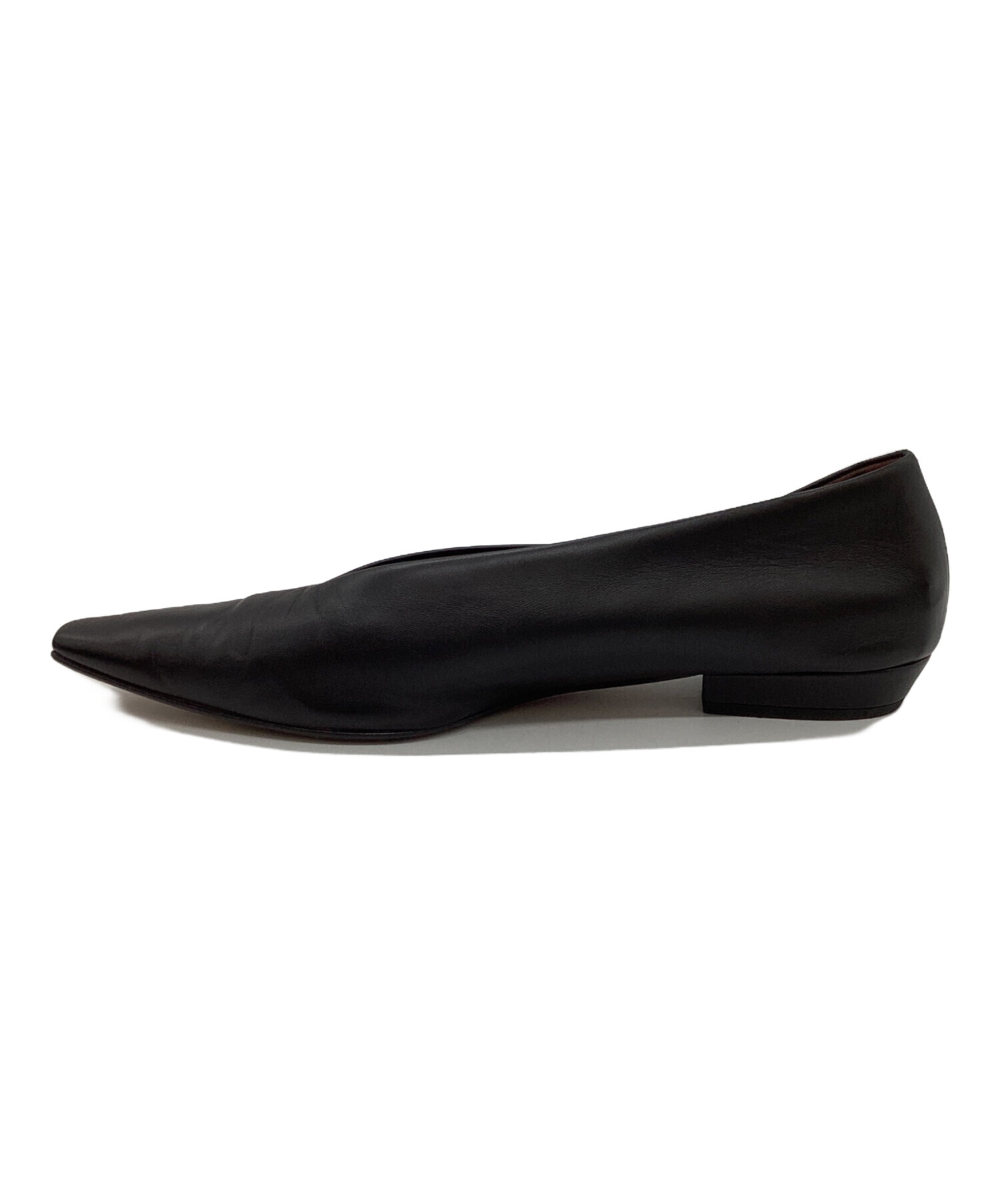 Bottega Veneta ボッテガヴェネタ アーモンド フラットパンプス 中古・古着通販】BOTTEGA VENETA (ボッテガベネタ) アーモンド