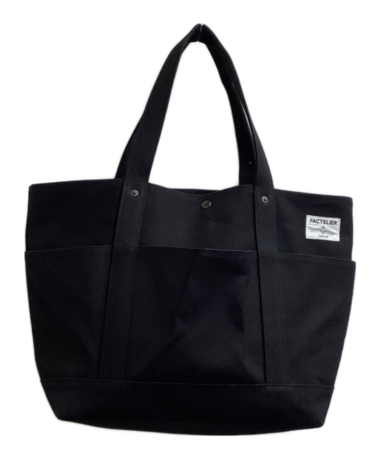 中古・古着通販】factelier (ファクトリエ) 帆布トートバッグ ブラック