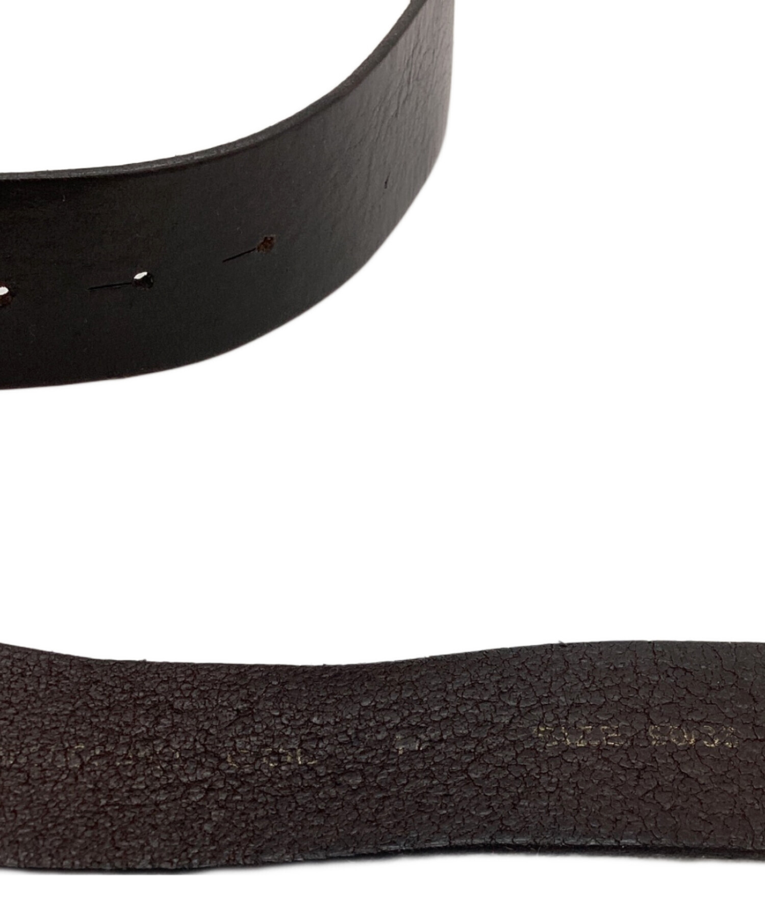 中古・古着通販】DIESEL (ディーゼル) レザーベルト ブラック サイズ