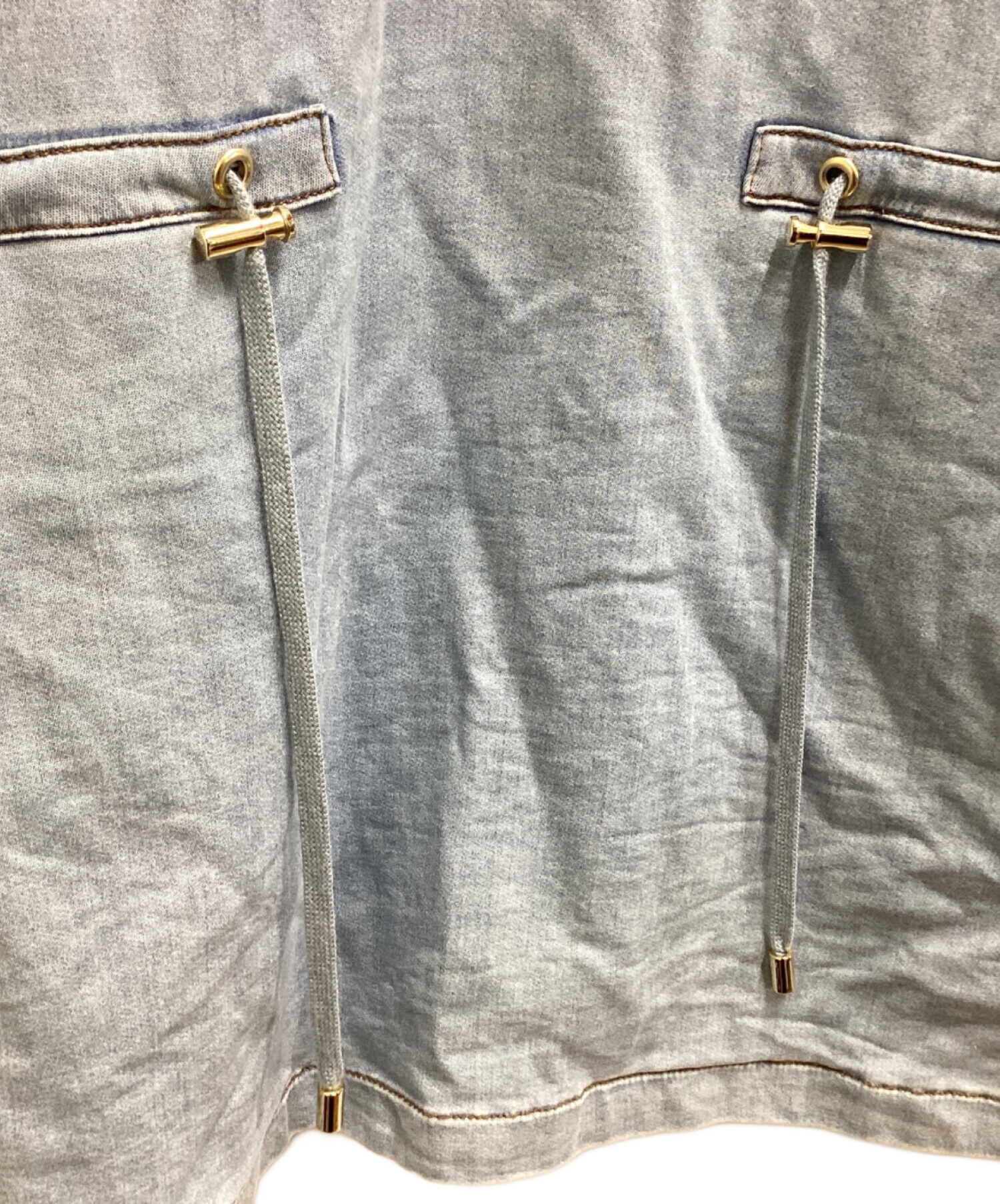 中古・古着通販】BALMAIN (バルマン) レースアップパーカー / スモッグ 
