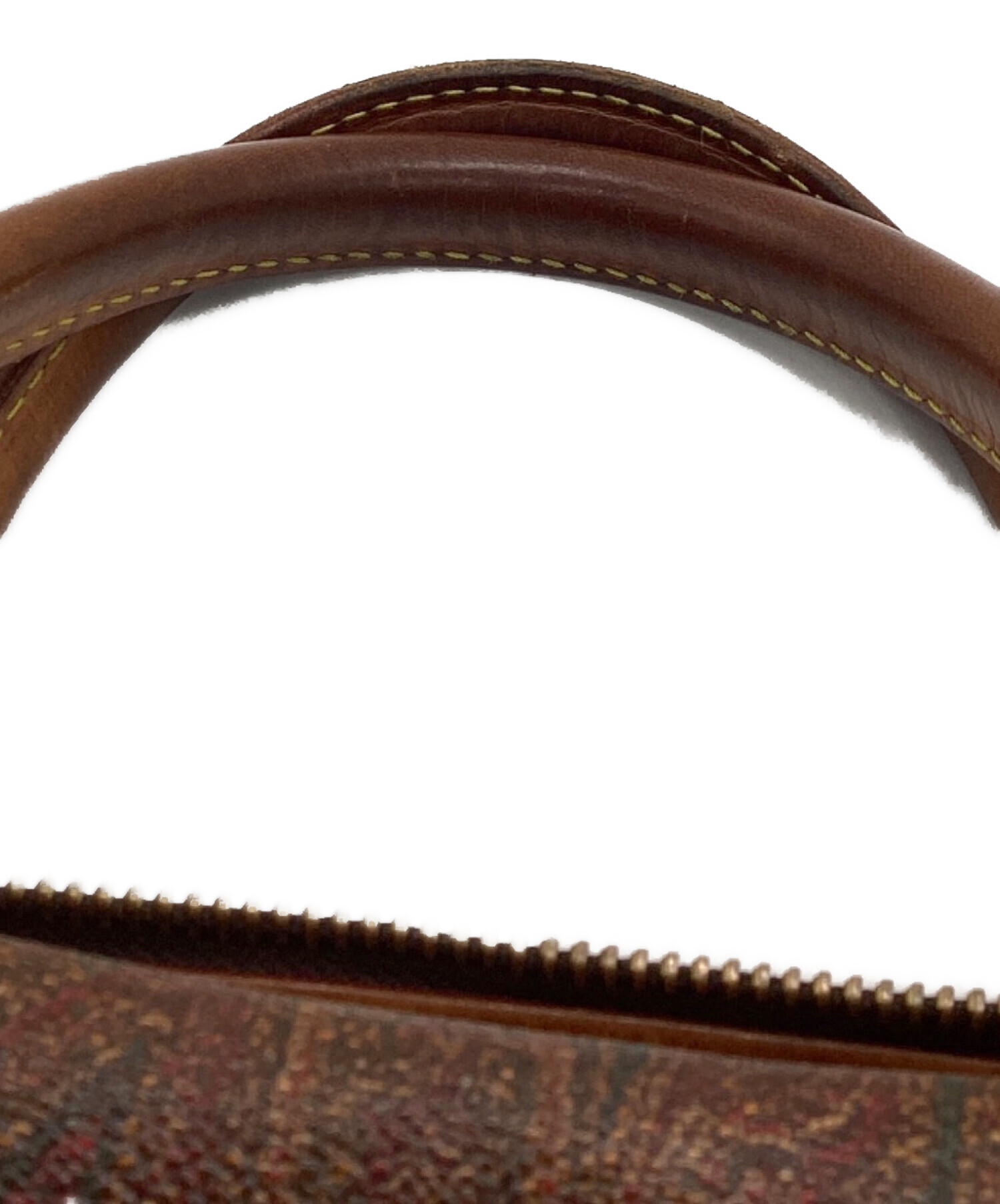 中古・古着通販】ETRO (エトロ) ペイズリーカ柄ハンドバッグ ブラウン