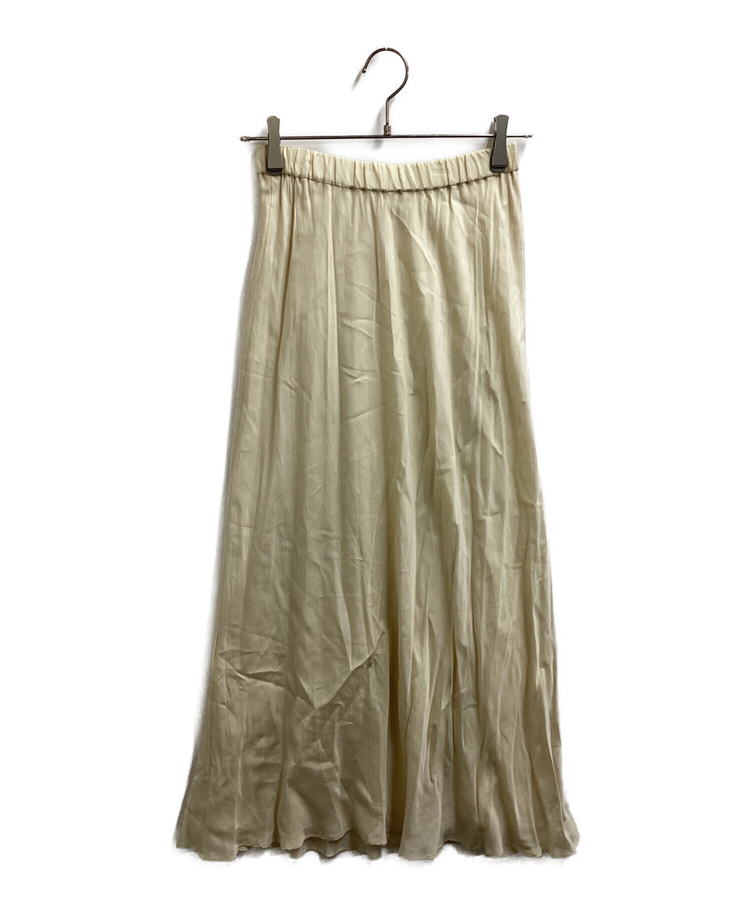 Plage Washable Fibril Drape スカート 38 ベージュ 中古・古着通販】Plage (プラージュ) Washable Fibril Drape スカート