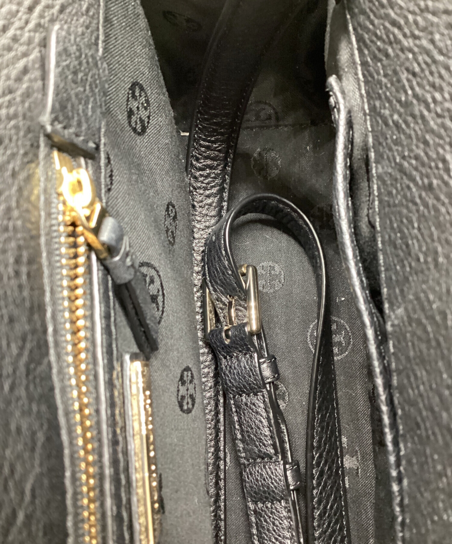 TORY BURCH トリーバーチホットフィックス モノグラム レザー トリーバーチ TORY BURCH トリーバーチ TORY BURCH T Monogram T