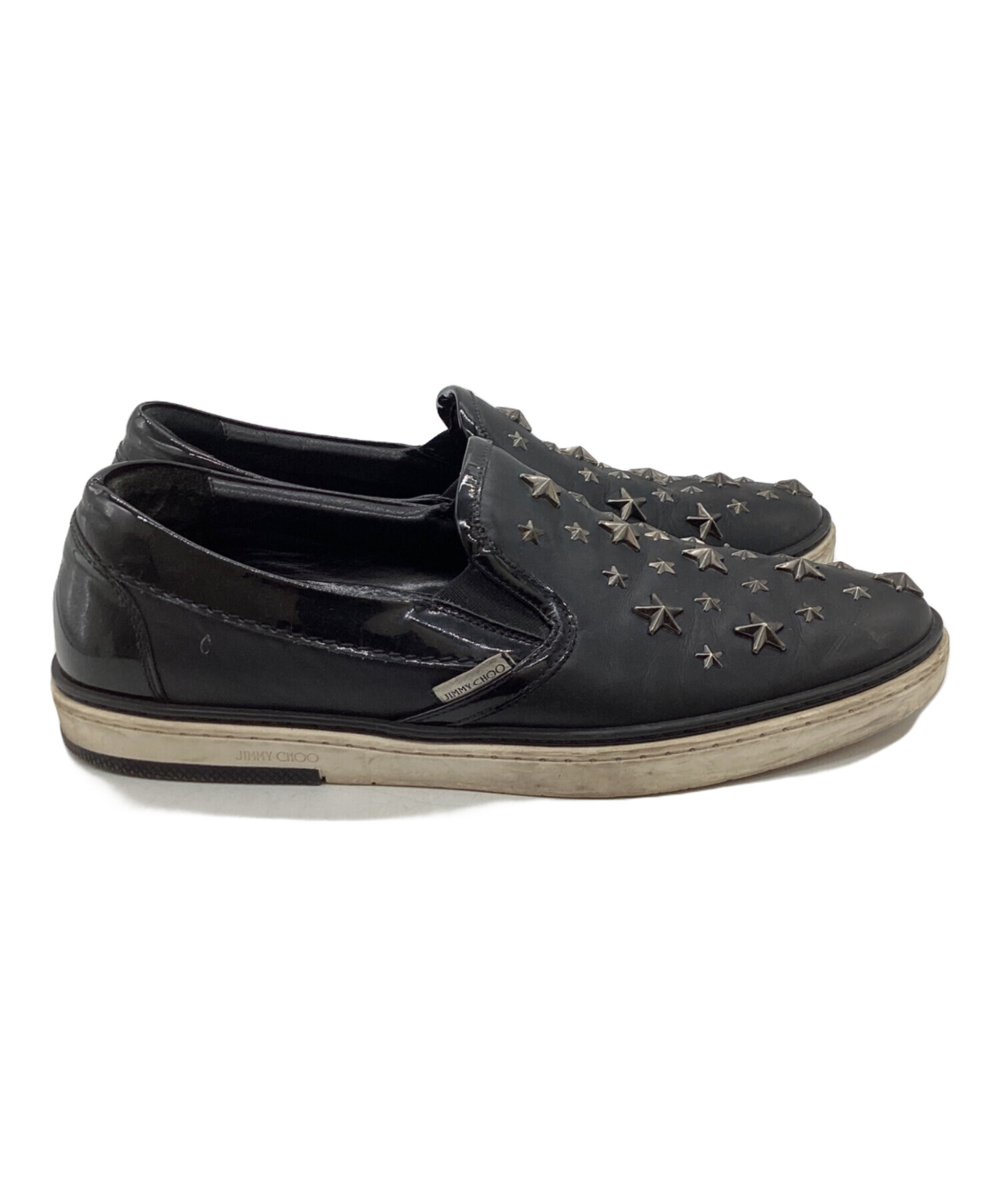 中古・古着通販】JIMMY CHOO (ジミーチュウ) スタッズスリッポン 