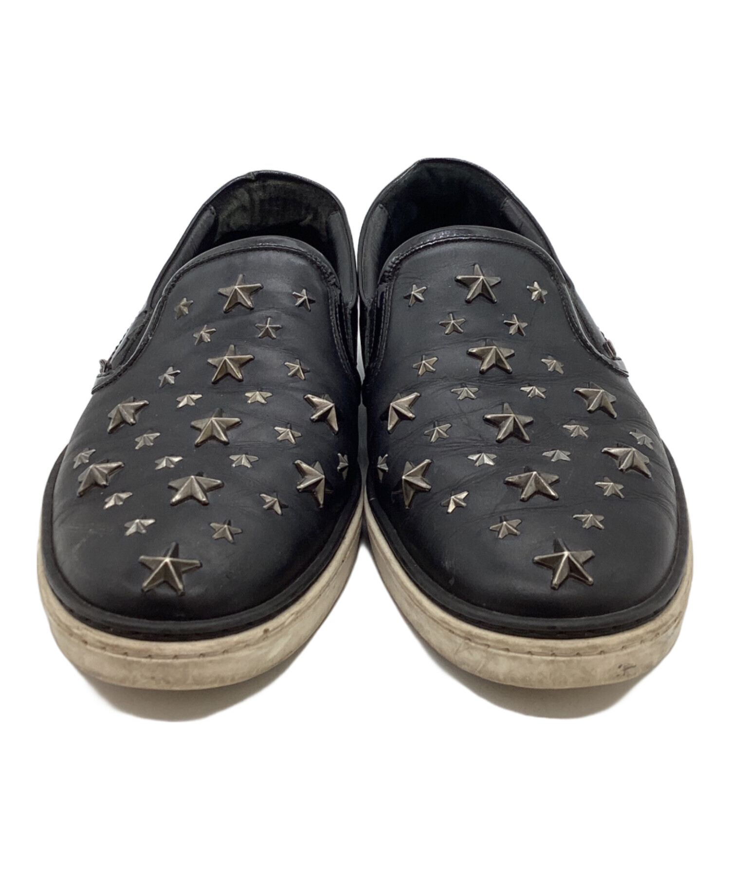 中古・古着通販】JIMMY CHOO (ジミーチュウ) スタッズスリッポン