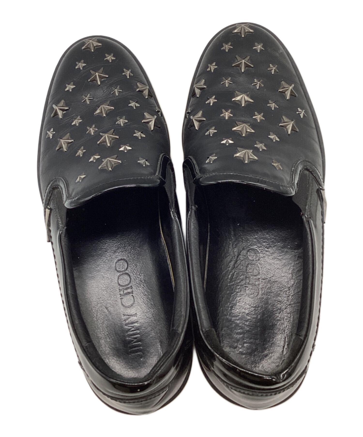 中古・古着通販】JIMMY CHOO (ジミーチュウ) スタッズスリッポン