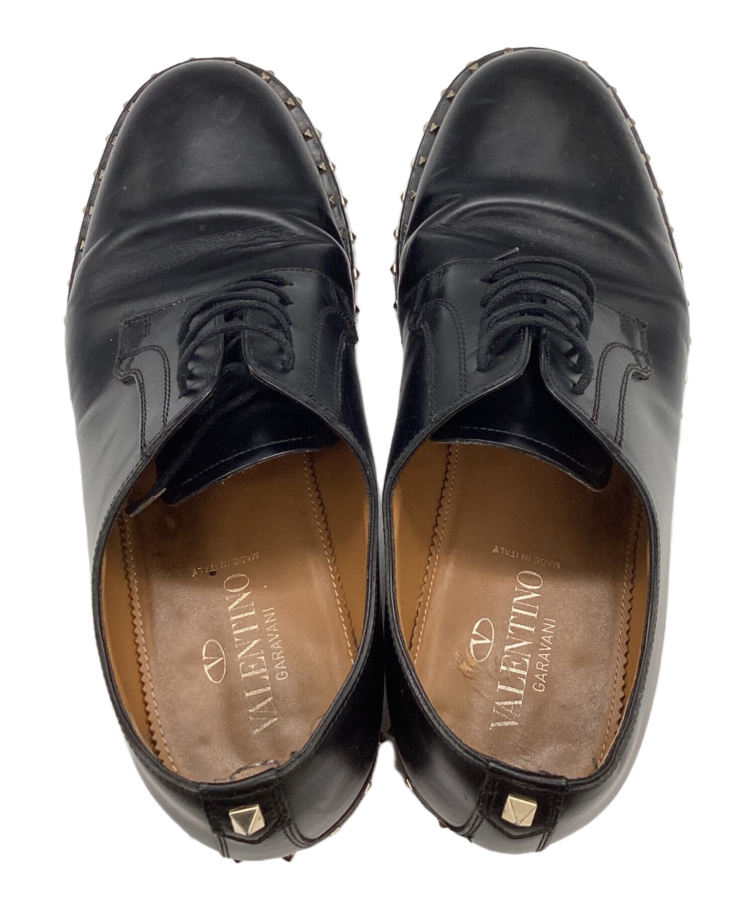ヴァレンチノ　スタッズシューズ 中古・古着通販】VALENTINO (ヴァレンティノ) スタッズレザーシューズ