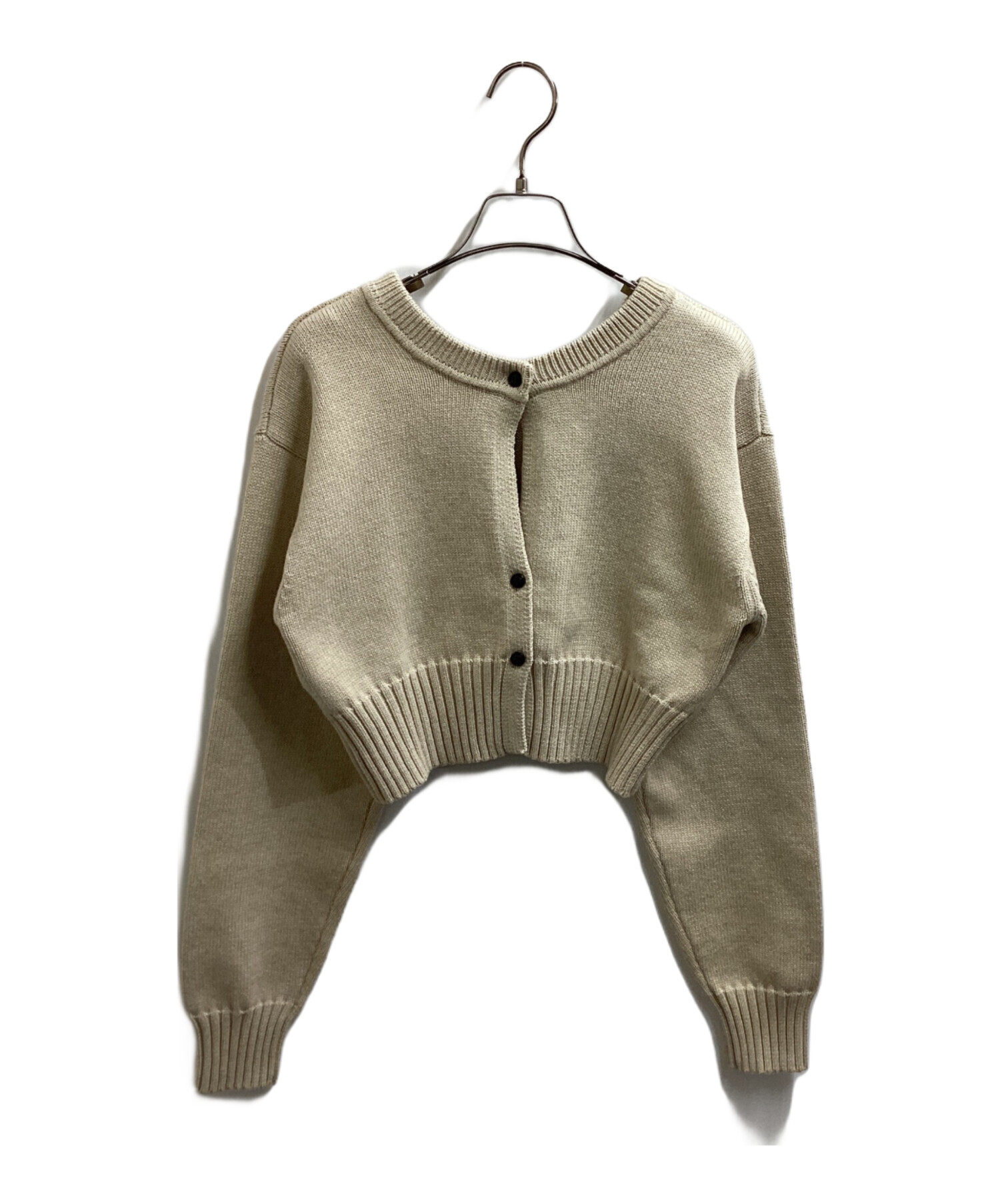 中古・古着通販】CLANE (クラネ) W FACE SHORT KNIT CARDIGAN / 10106