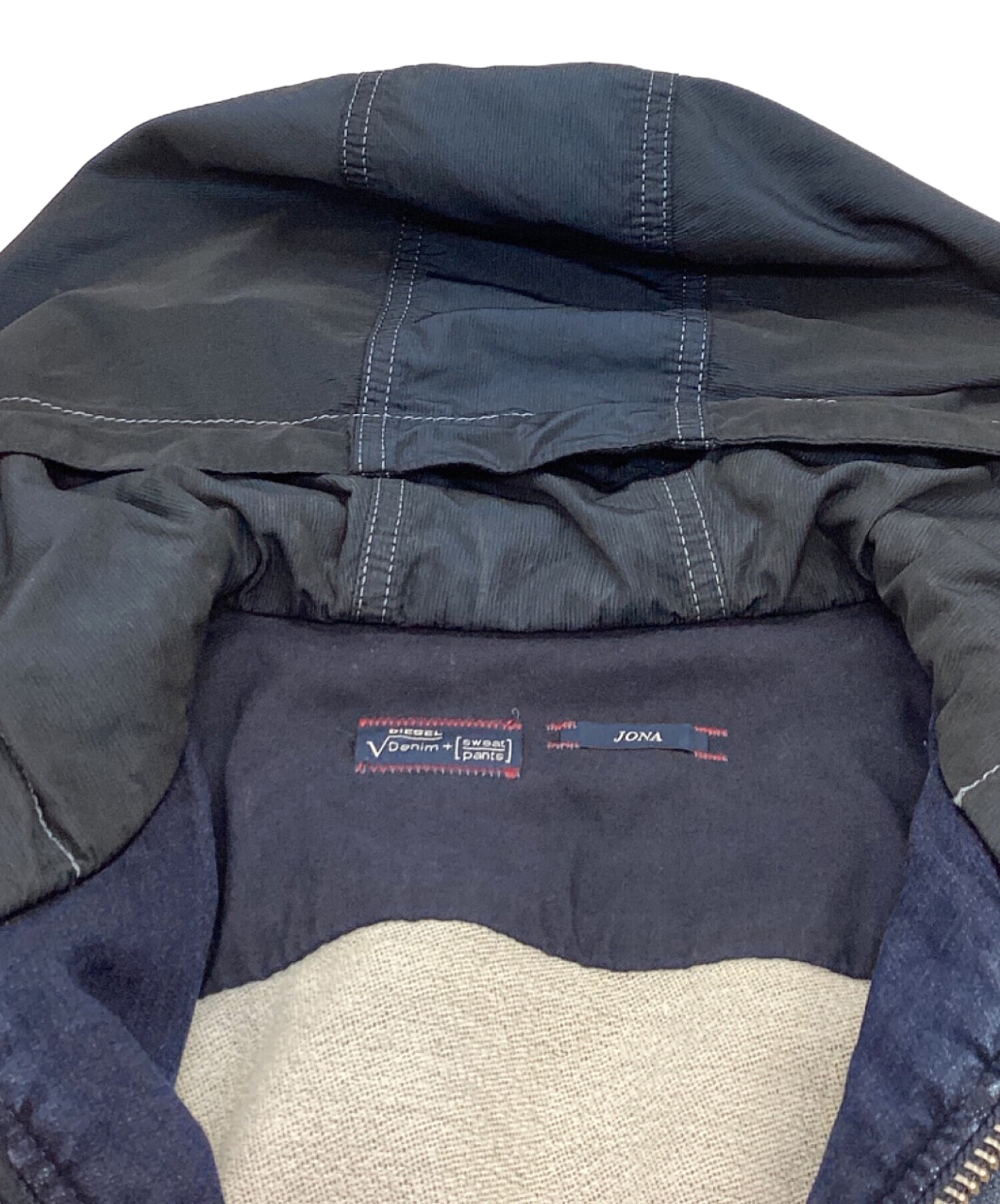 中古・古着通販】DIESEL (ディーゼル) フード付きデニムジャケット