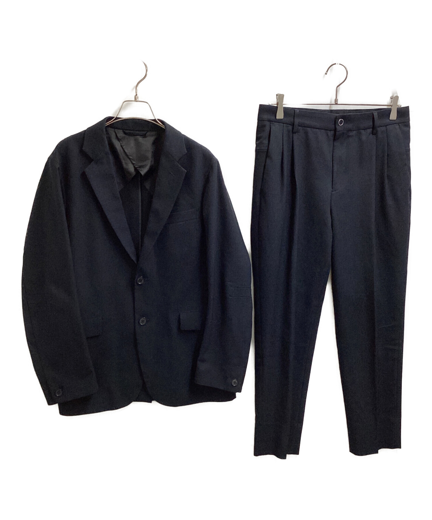 DESCENTEスーツ　ブラック　AB8 中古・古着通販】DESCENTE (デサント) メランジ調 ストレッチ