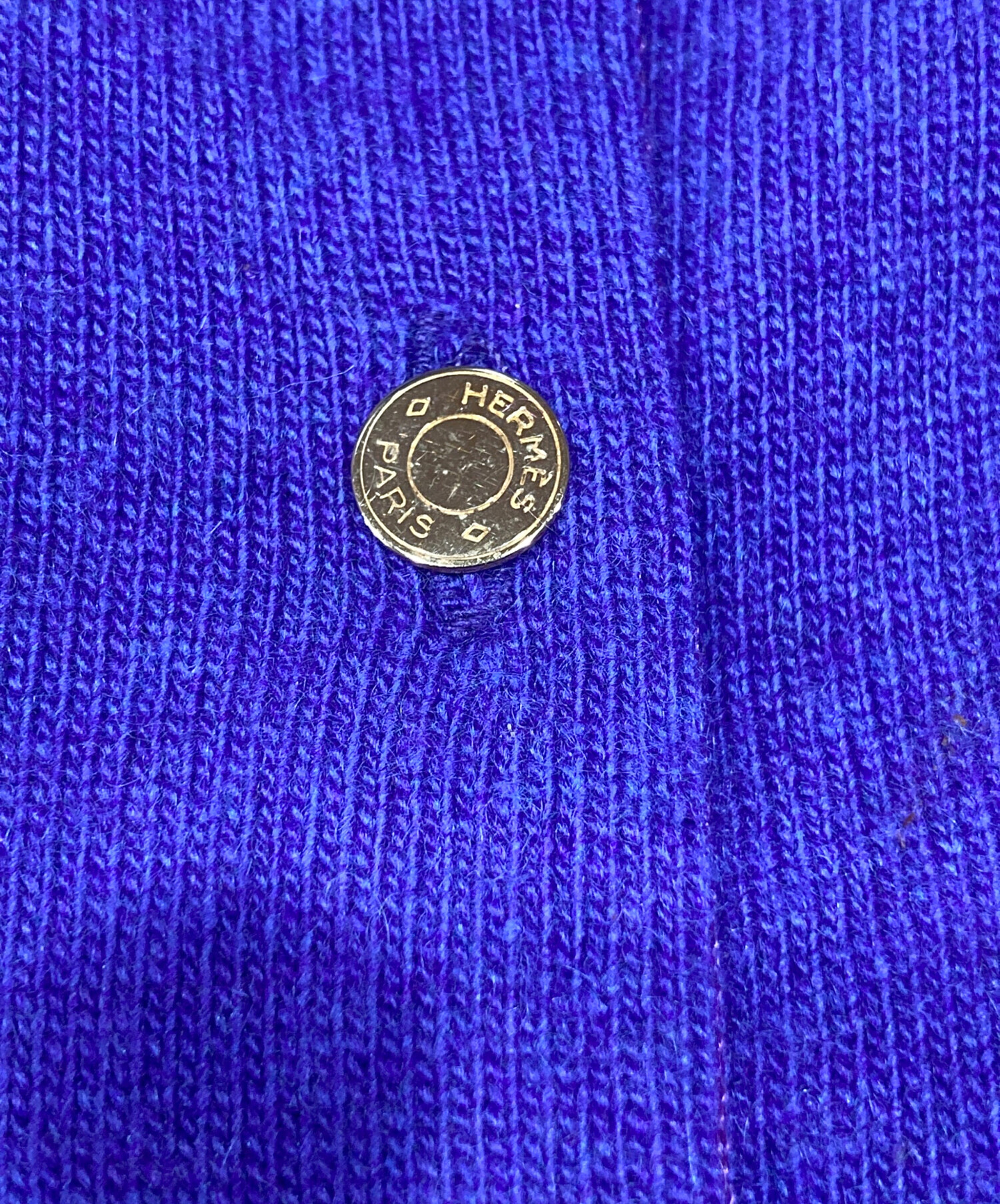 中古・古着通販】HERMES (エルメス) セリエ釦カシミヤカーディガン 