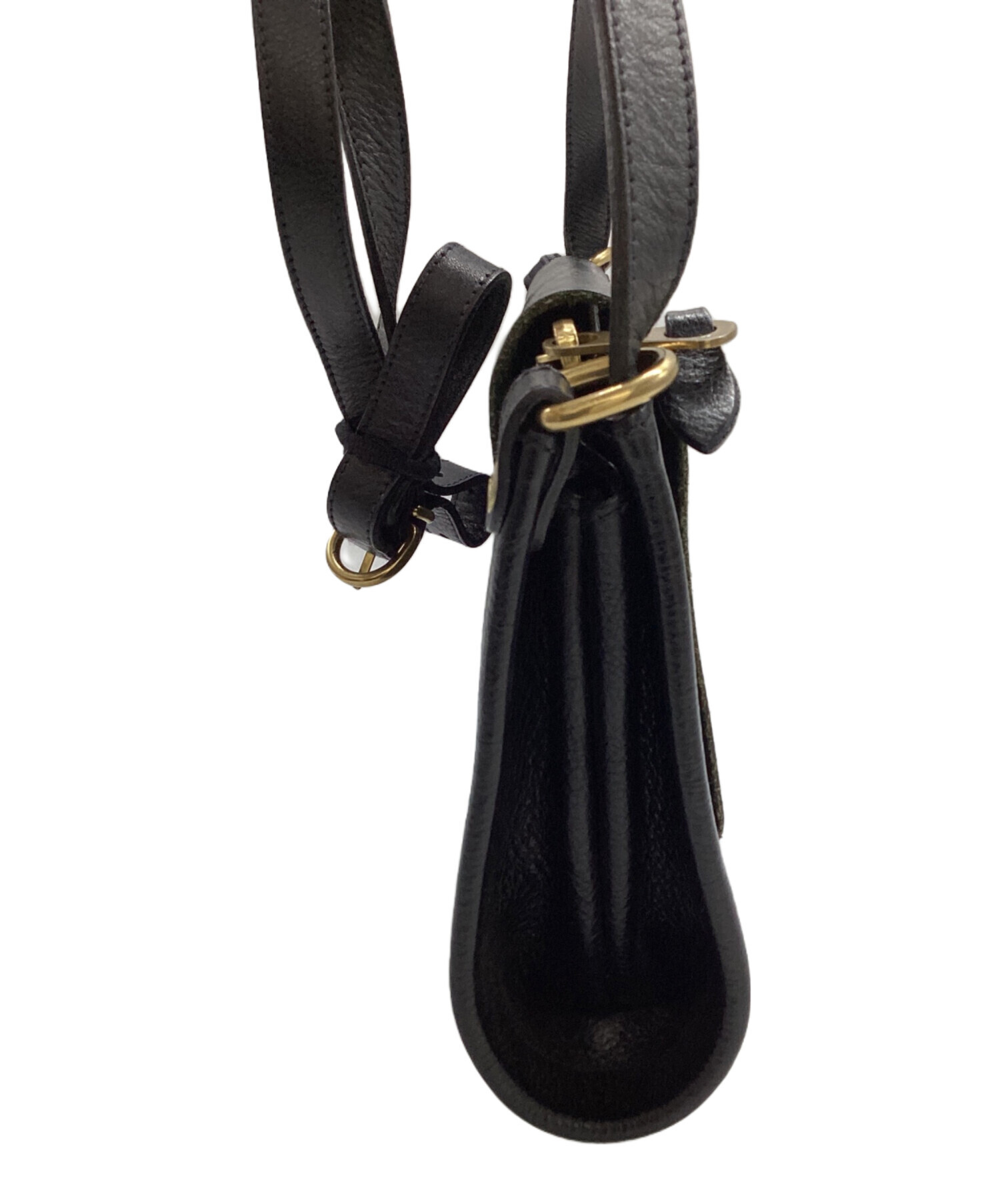 中古・古着通販】IL BISONTE (イル ビゾンテ) レザーショルダーバッグ