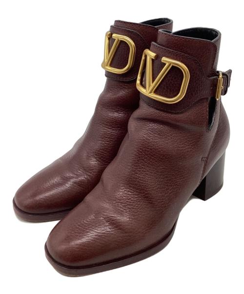 新品未使用】ヴァレンティノ　ショートブーツ 中古・古着通販】VALENTINO (ヴァレンティノ) メタルロゴショート