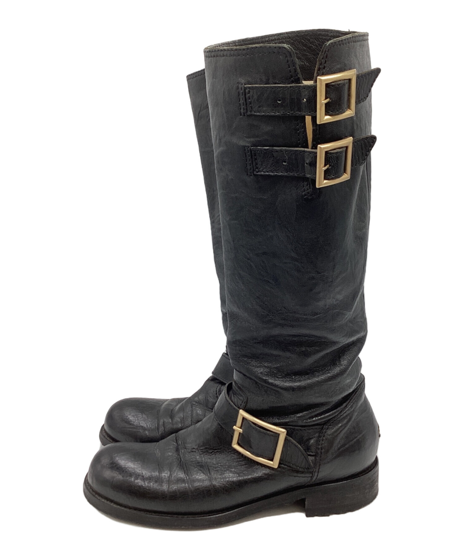 中古・古着通販】JIMMY CHOO (ジミーチュウ) エンジニアブーツ