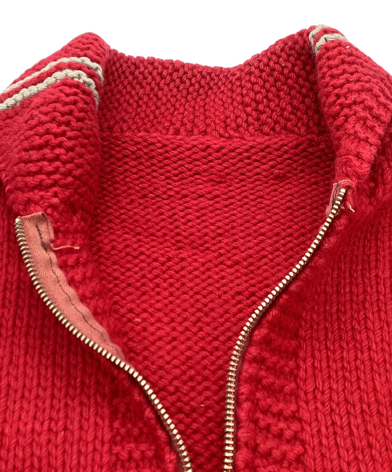 中古・古着通販】USED (ユーズド) カウチンニット / LIGHTNING ZIP