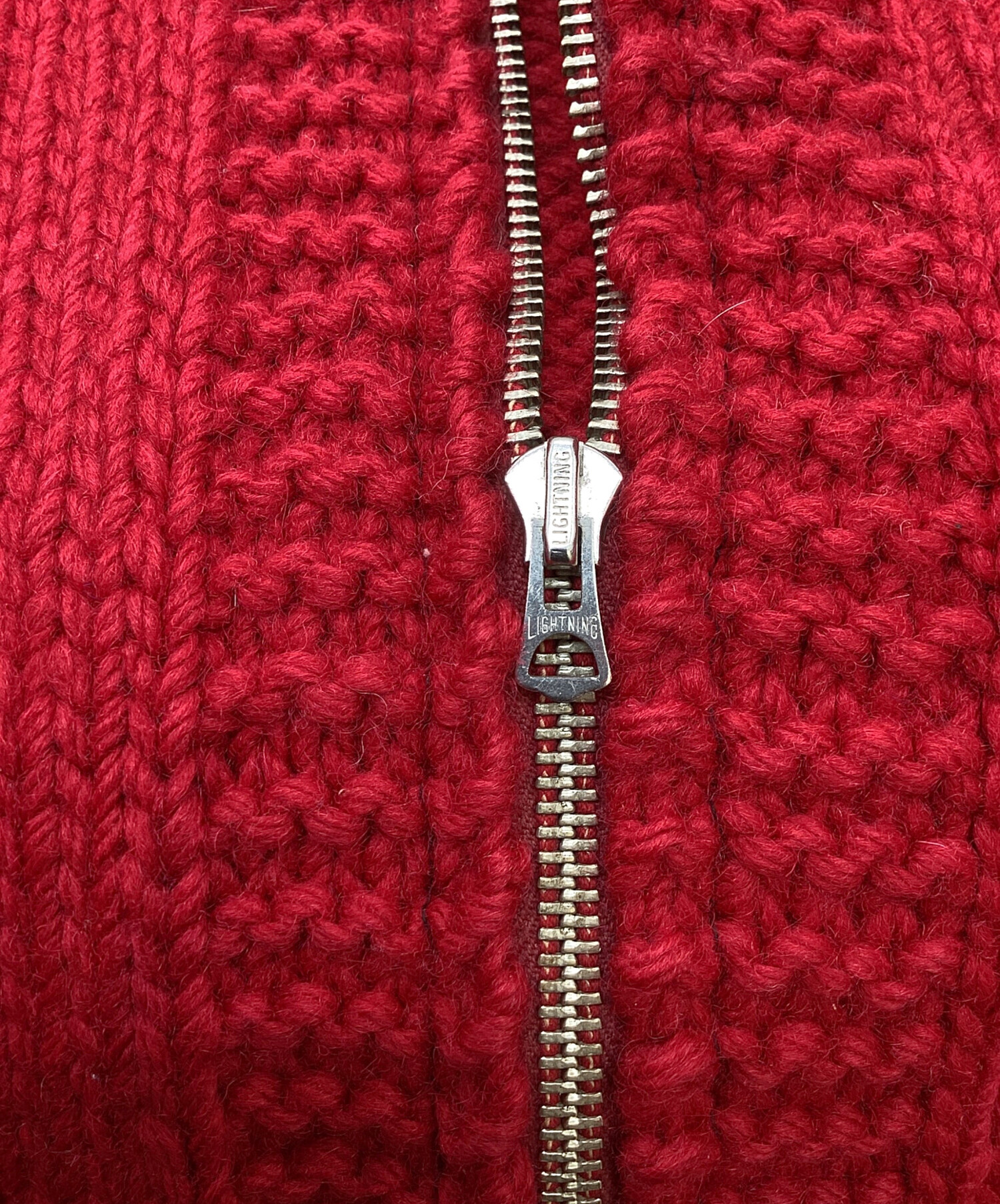 中古・古着通販】USED (ユーズド) カウチンニット / LIGHTNING ZIP