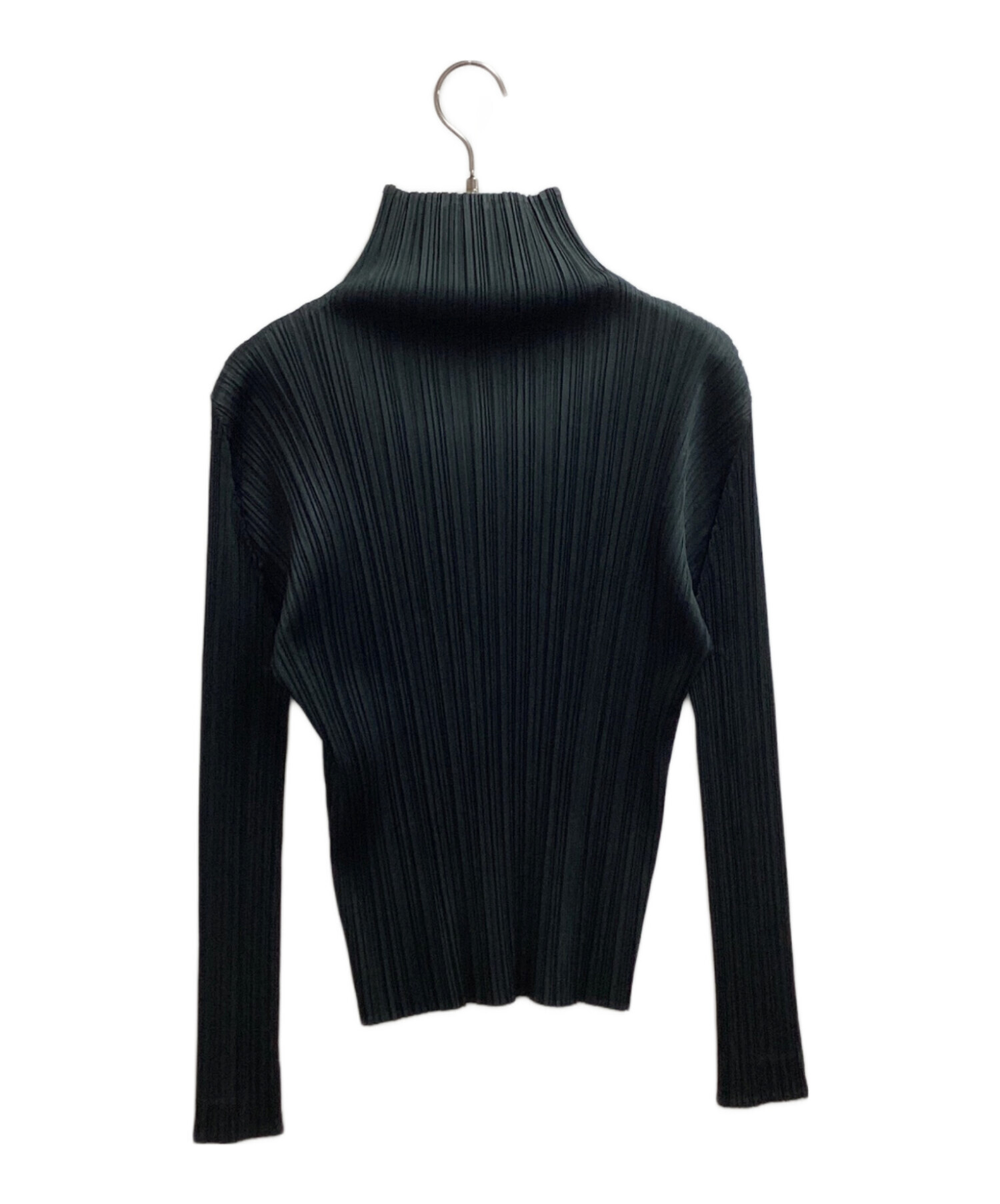 PLEATSPLEASE ブラック タートルネック プリーツトップス 中古・古着通販】PLEATS PLEASE (プリーツプリーズ) プリーツ