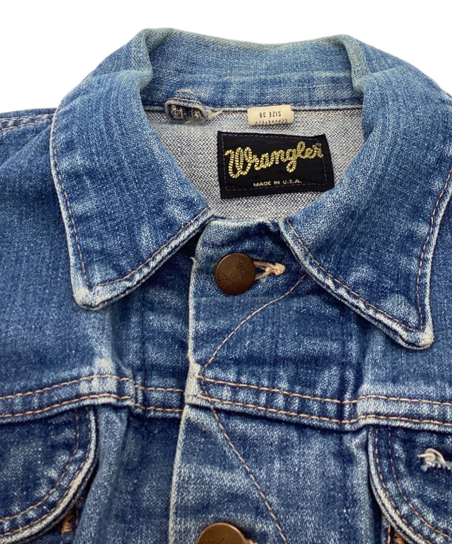 中古・古着通販】Wrangler (ラングラー) デニムジャケット / 124MJ 中古・古着通販】Wrangler (ラングラー) デニムジャケット / 124MJ