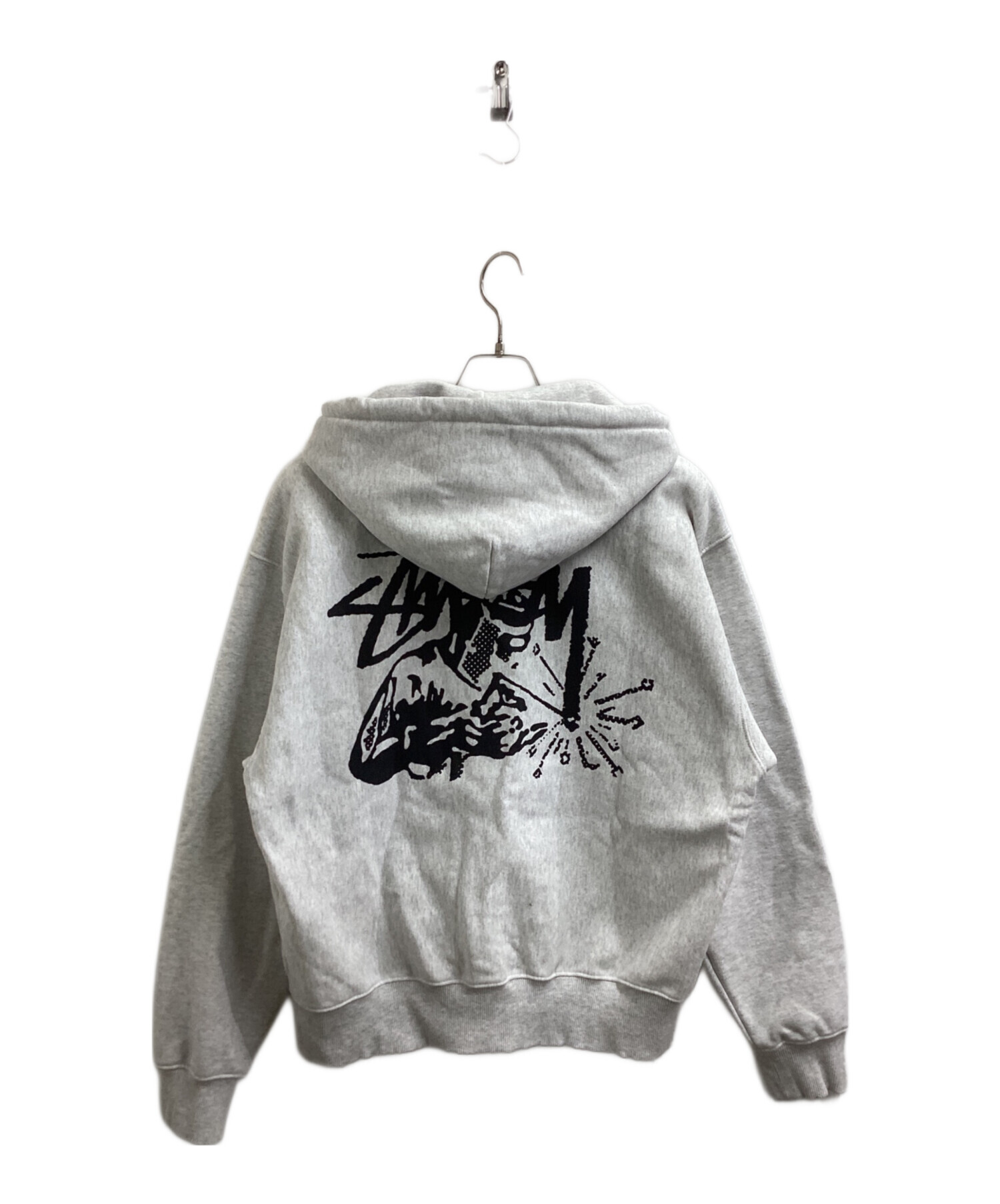 Stussy パーカー グレー XL ステューシー STUSSY（ステューシー） ジップアップ パーカー STUSSY BASIC STUSSY