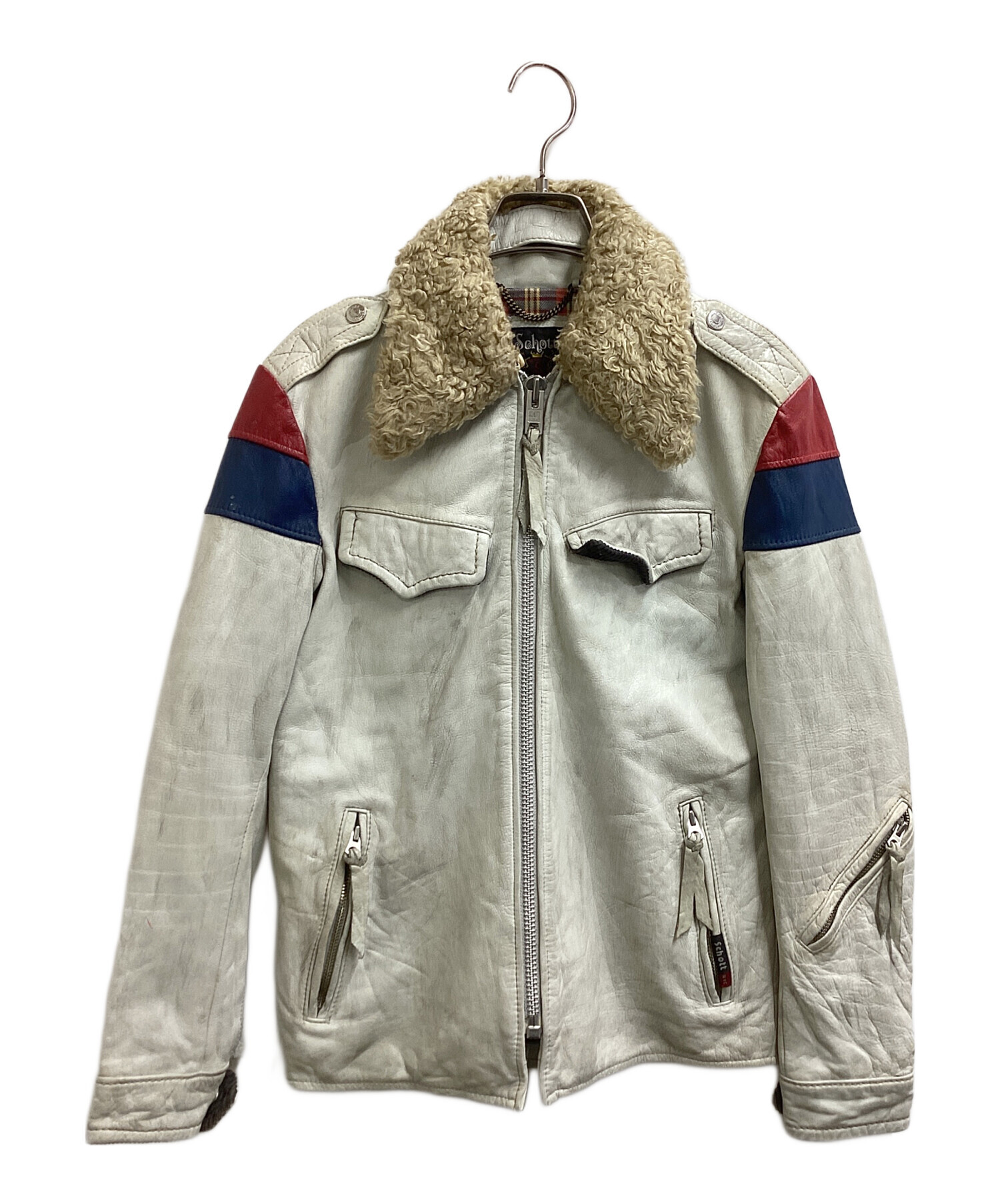 レアカラー　schottヴィンテージ 　クラッシックレーサー 中古・古着通販】Schott (ショット) CLASSIC RACER LEATHER JACKET