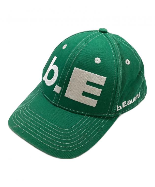 【再販売無し】b.Eautiful Hat Green White キャップ 中古・古着通販】b.Eautiful (ビービューティフル) b.E Hat / キャップ